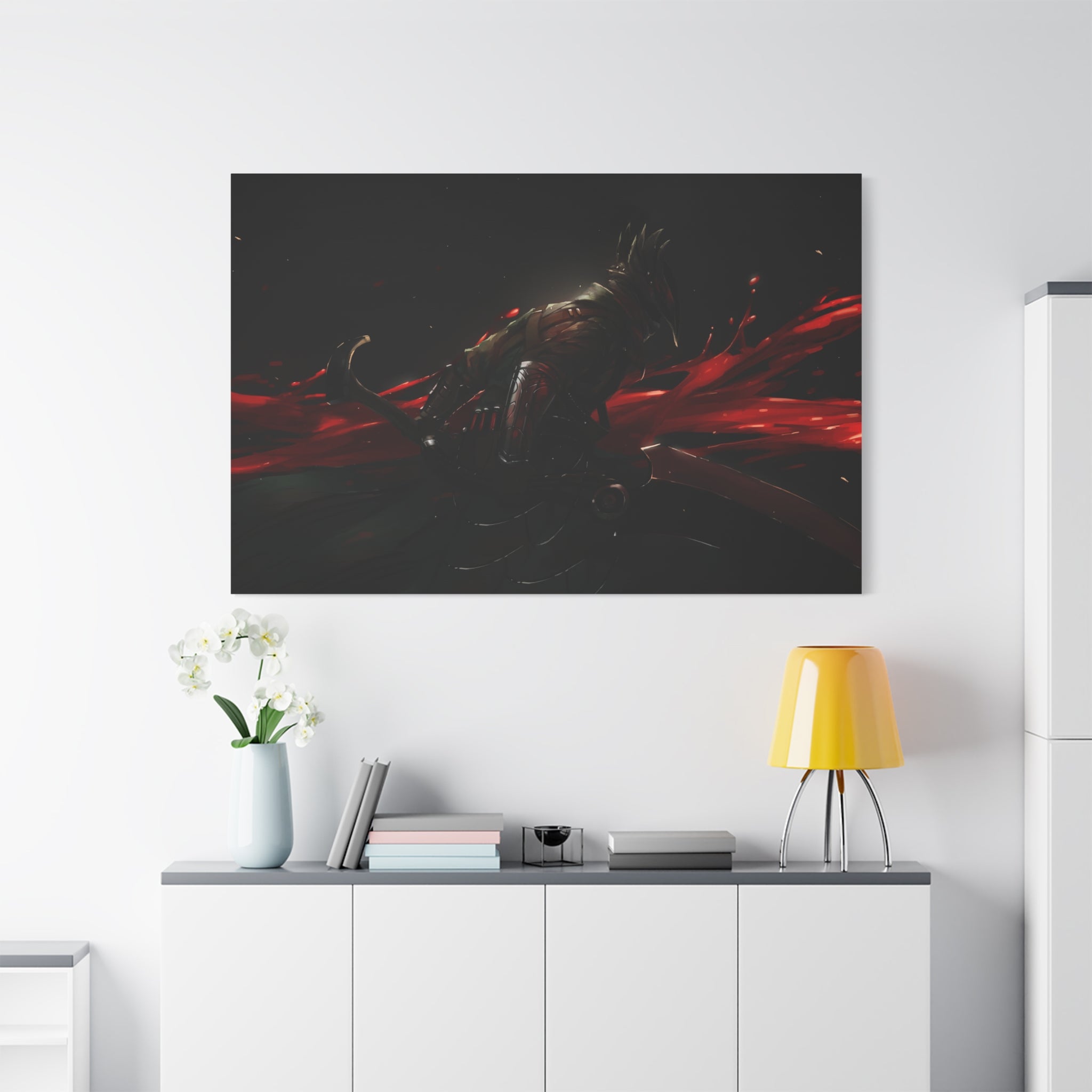 Bloodborne The Hunter Xlarge Canvas Wall Art — Stretched Home Decor, Game Wall Art Print