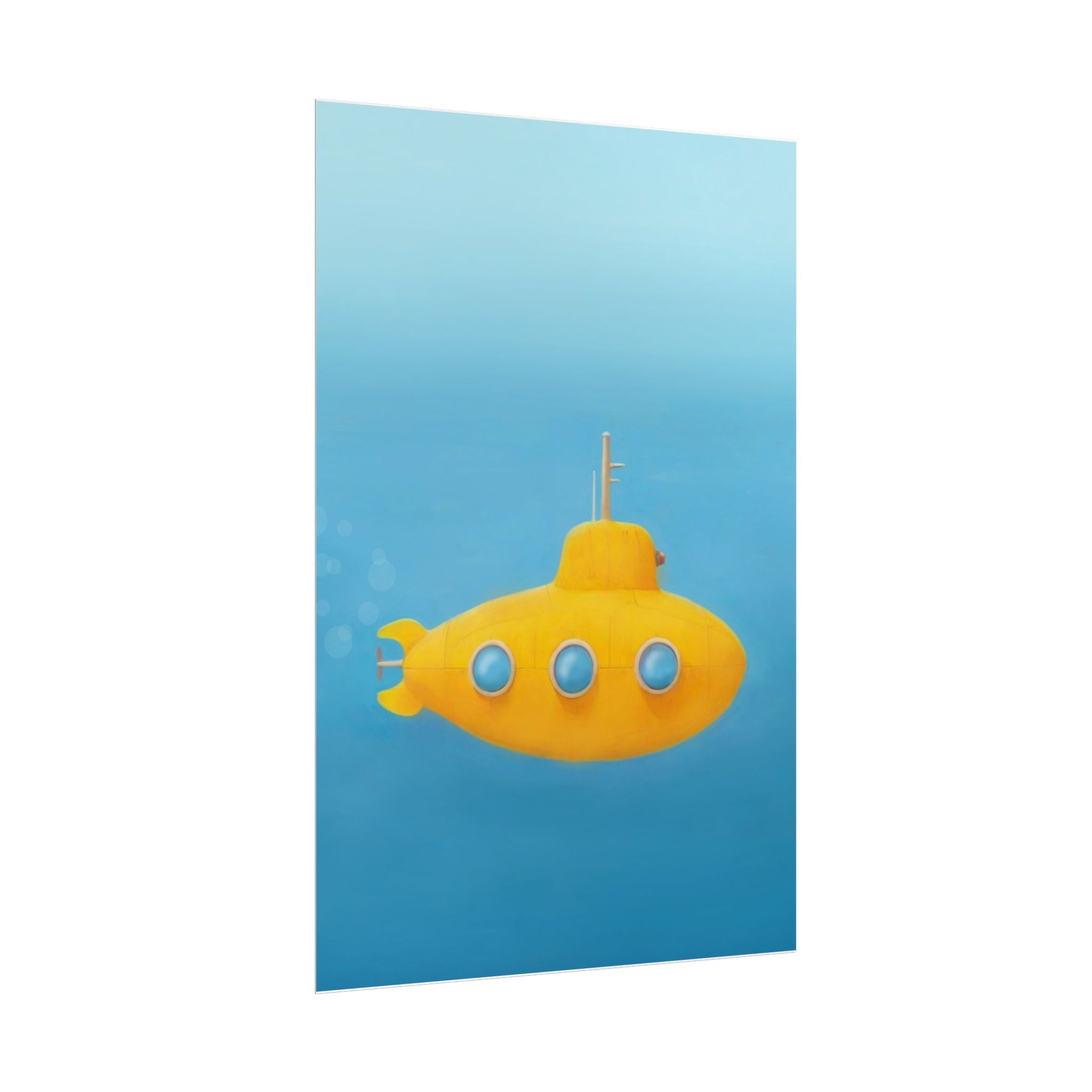 yellow-submarine-nursery-poster-art-fine-art-poster-wall-art-submarine-print-yellow-nursery-decor-gender-neutral-nursery