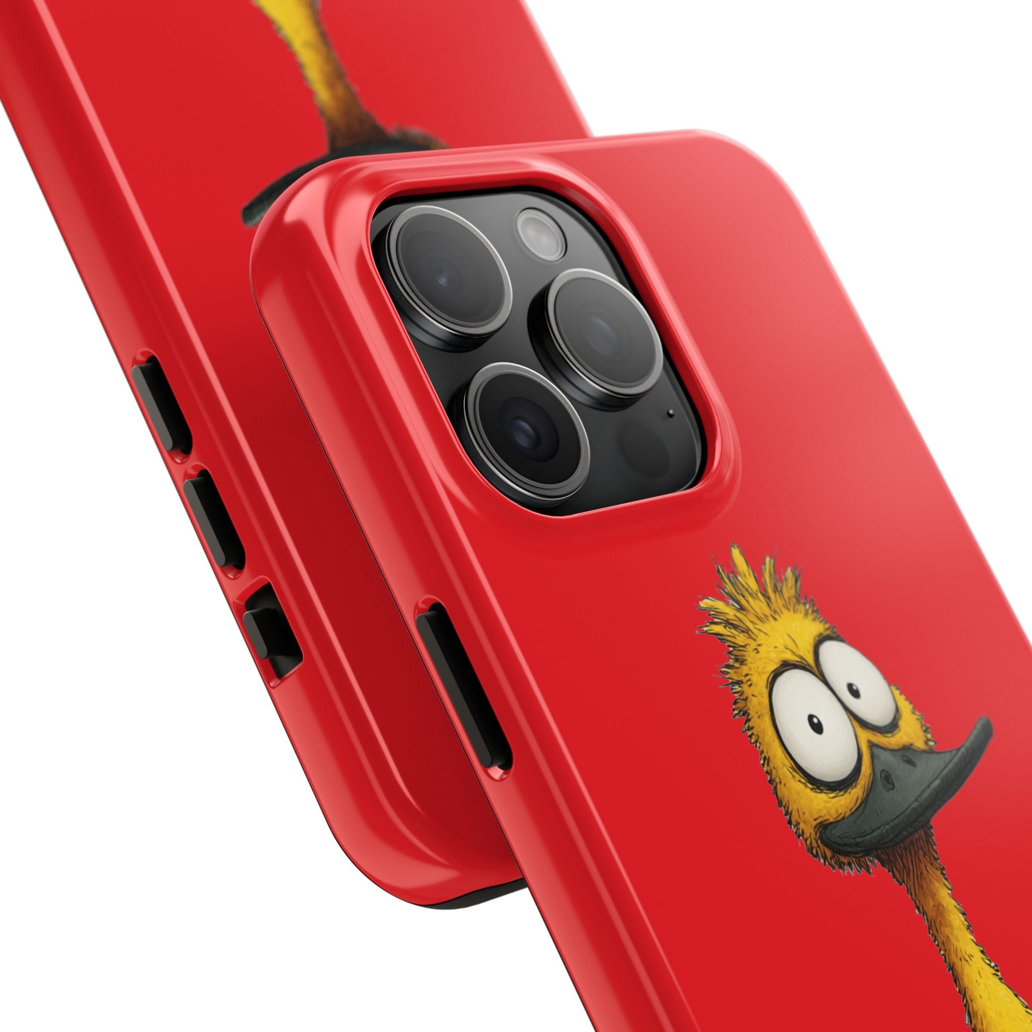 Quirky Funny Duck iPhone Tough Case - Kawaii Animal Phone Cover - Protective Phone Cover - Yellow iPhone Case