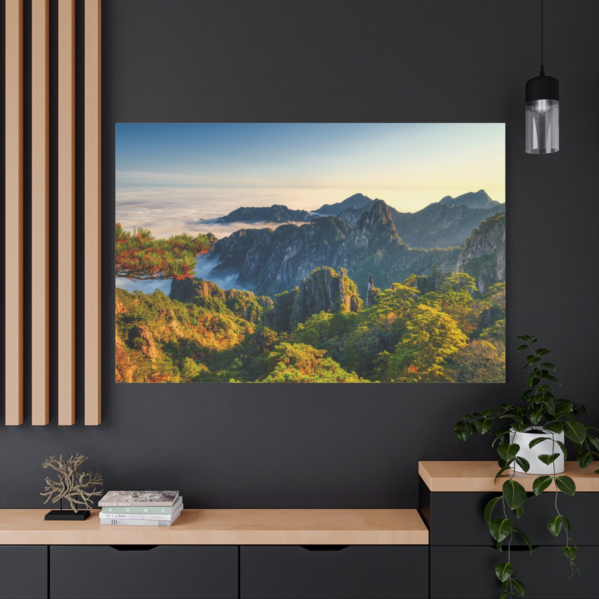 canvas-wall-art-mountain-sunrise-print-mountain-landscape-decor-matte-stretched-forest-scenery-nature-poster-home-office