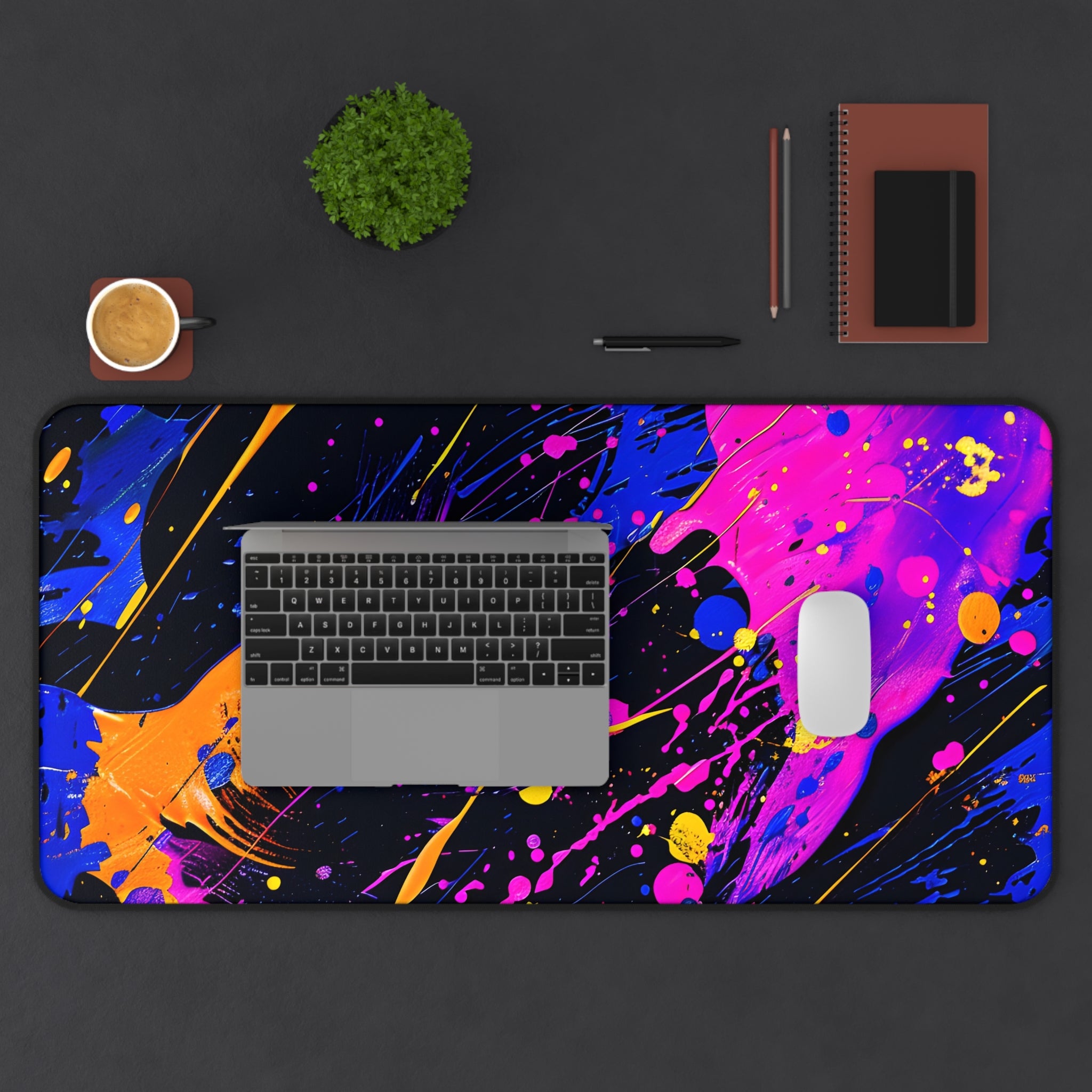 neon-abstract-paint-splatter-desk-mat-navy-pink-large-gaming-mouse-pad-colorful-work-from-home-desk-accessory-desk-blotter-1