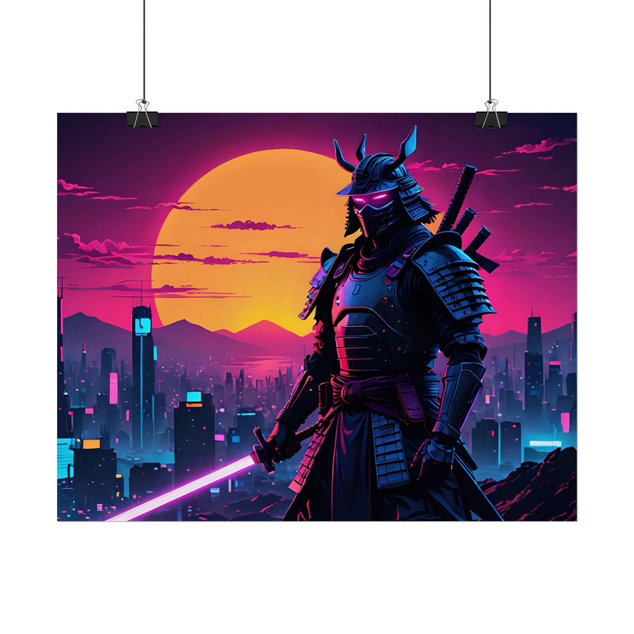 samurai-retrowave-poster-print-synthawave-wall-art-poster-gift-for-anime-fans-home-decor-japanese-art-retro-aesthetic-lightsa