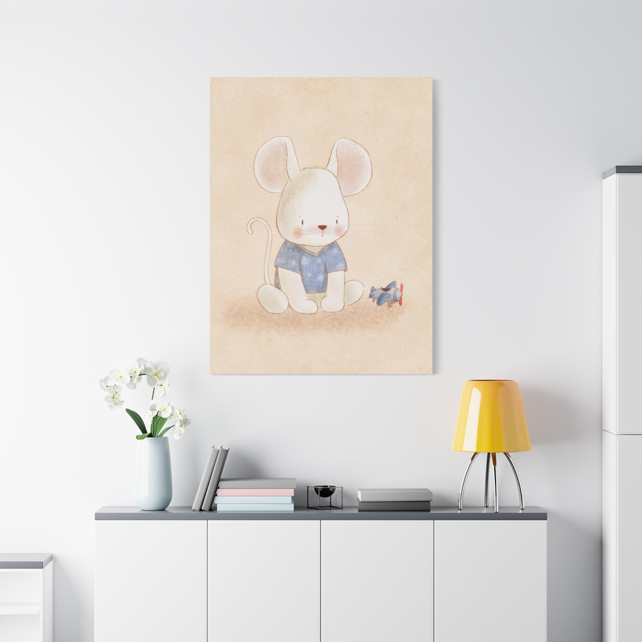 canvas-wall-art-cute-mouse-nursery-decor-baby-mouse-print-nursery-art-cute-mouse-decoration-baby-nursery-cute-animals