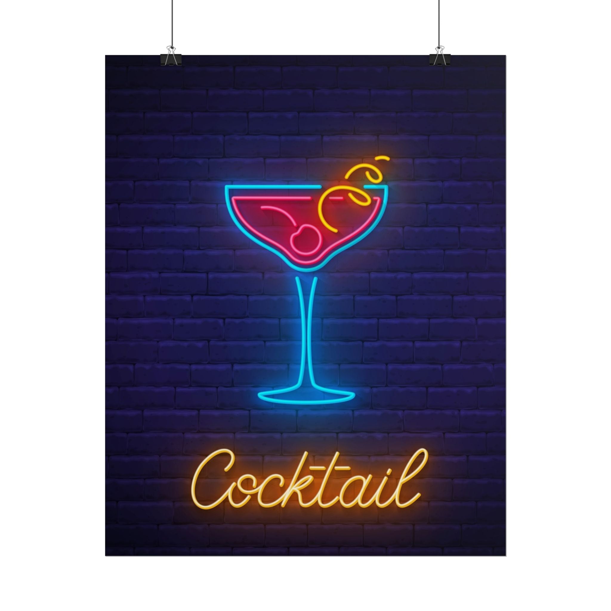 cocktail-neon-martini-poster-wall-art-decor-large-poster-artwork-cocktail-print-bar-decor-kitchen-wall-art
