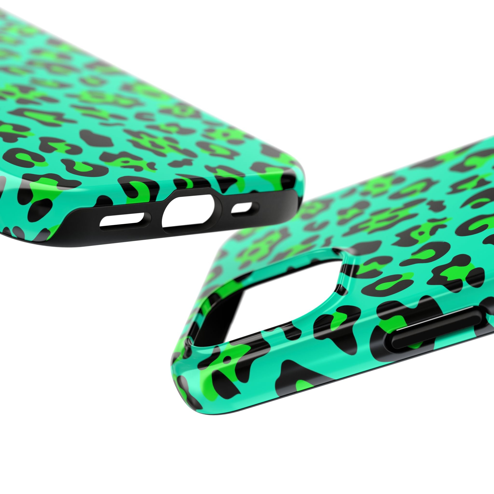 neon-green-teal-leopard-iphone-tough-case-stylish-phone-cover-protective-cellphone-case-trendy-smartphone-accessory-gift-for-