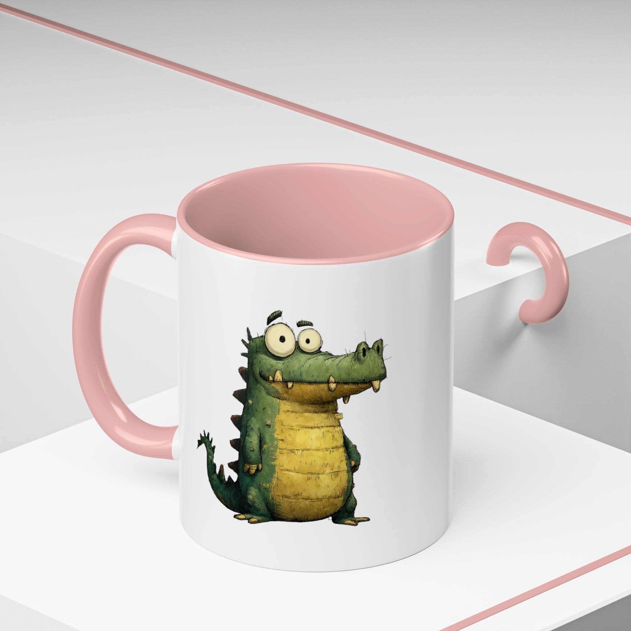 Funny Alligator Accent Coffee Mug | Cute Animal Mug for Nature Lovers, Ideal Gift for Birthdays, Holidays, Home Decor