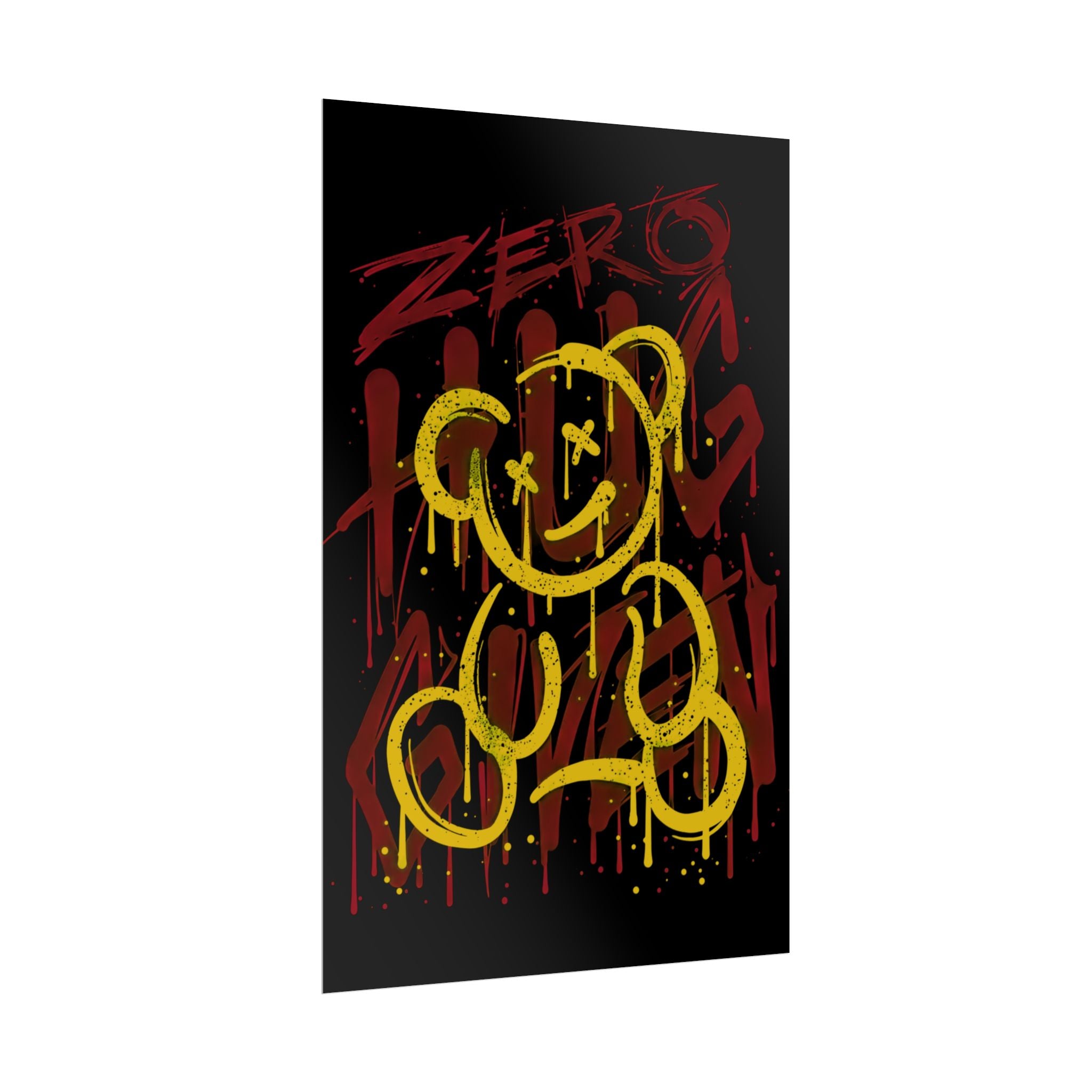 zero-hug-given-poster-print-teddy-bear-print-graffiti-wall-art-fun-wall-art-moody-wall-art-emotional-wall-decor