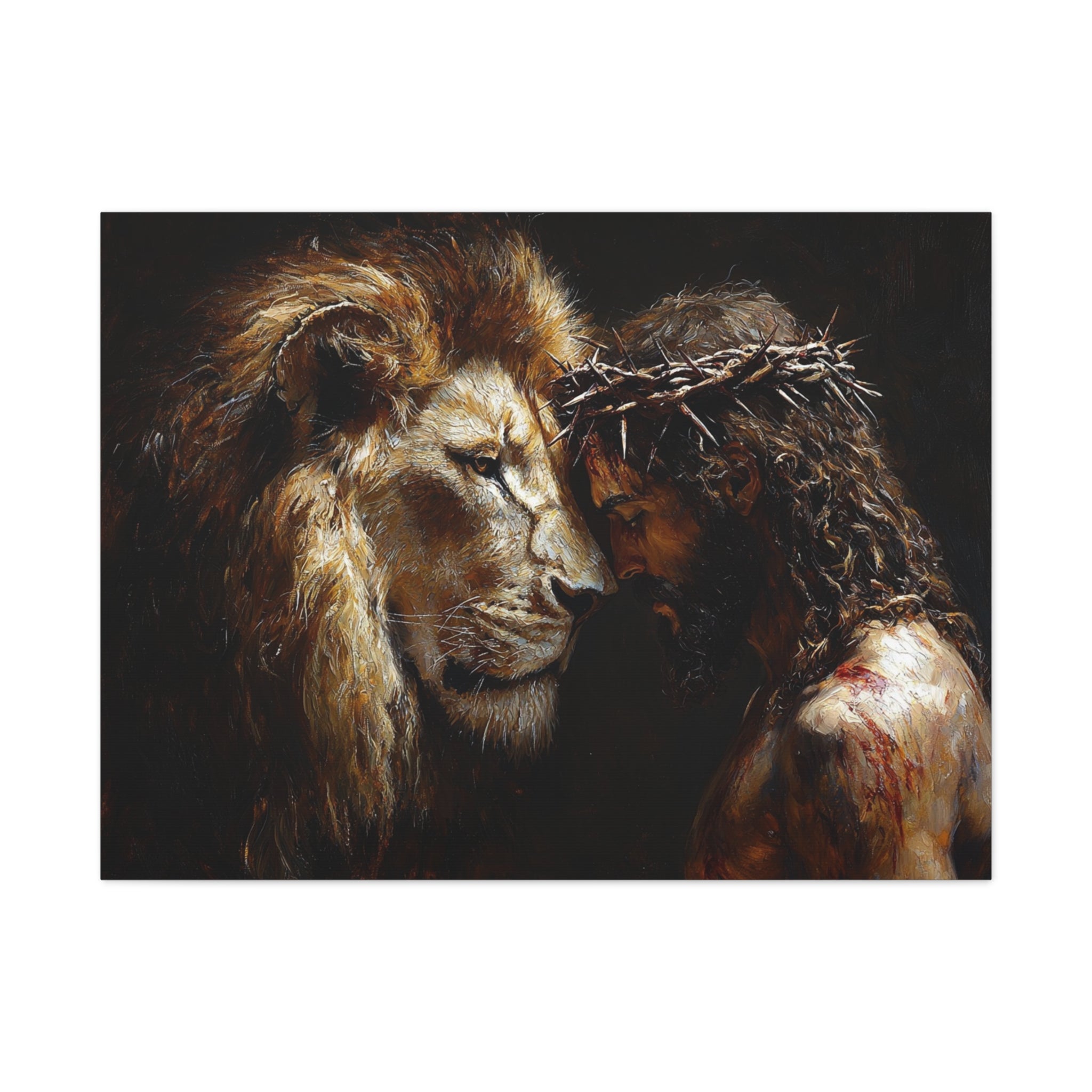 canvas-print-jesus-and-lion-wall-art-christian-home-decor-religious-wall-hanging-inspirational-artwork-gift-for-him-biblical-