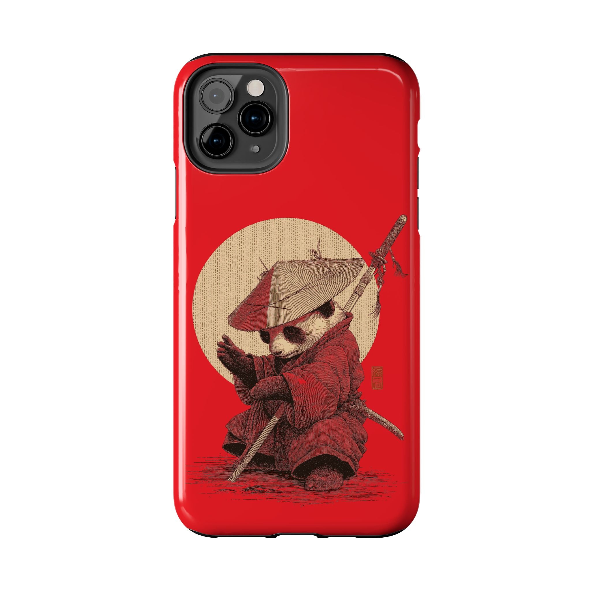japanese-samurai-panda-iphone-tough-case-kawaii-animal-phone-cover-protective-phone-cover-japandi-art-iphone-case