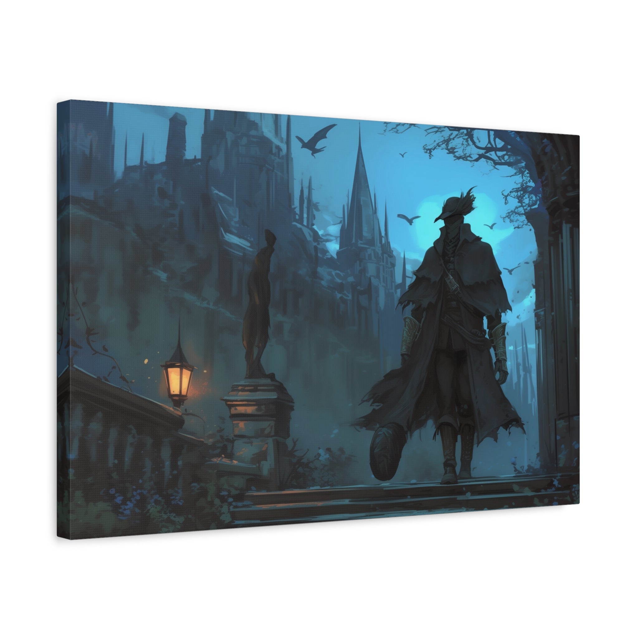 Bloodborne Art The Hunter Canvas Wall Art, Home Wall Decor, Game Wall Art Print