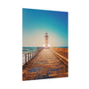 lighthouse-on-rock-poster-print-coastal-wall-art-nautical-decor-beach-house-decoration-seaside-wall-sunset-wall-decor