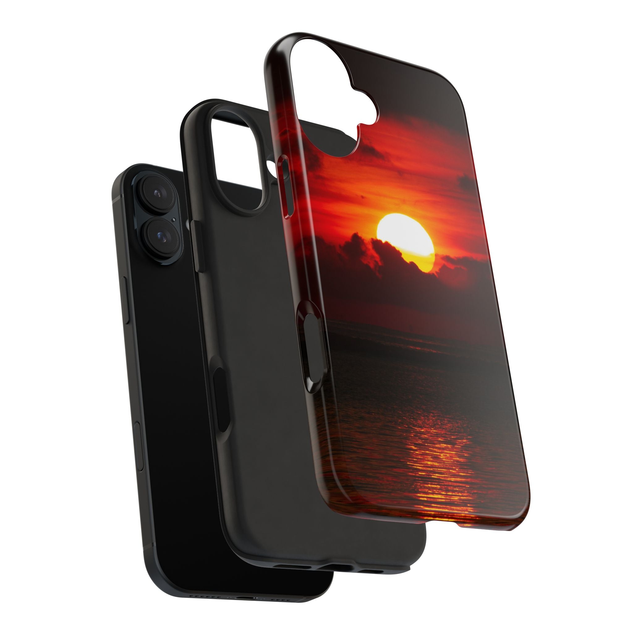 iphone-tough-case-red-sunset-protective-phone-cover-durable-smartphone-case-hard-shell-phone-case-sunset-lover-gift-red-phone