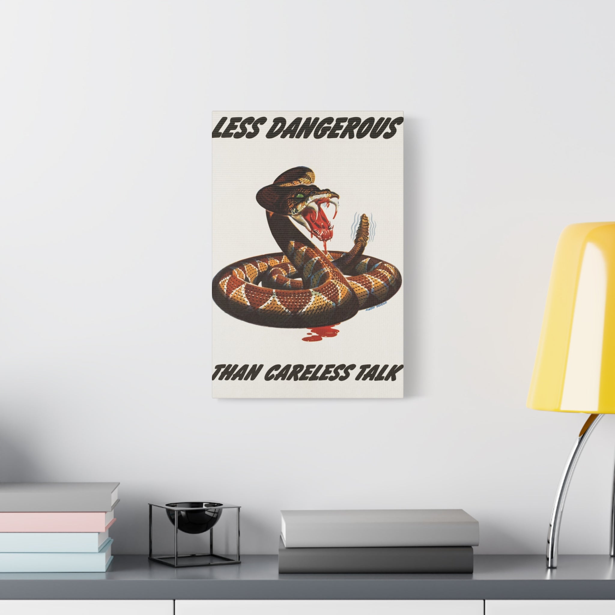 canvas-print-cobra-motivational-art-matte-finish-stretched-wall-art-less-dangerous-than-careless-talk-home-decor