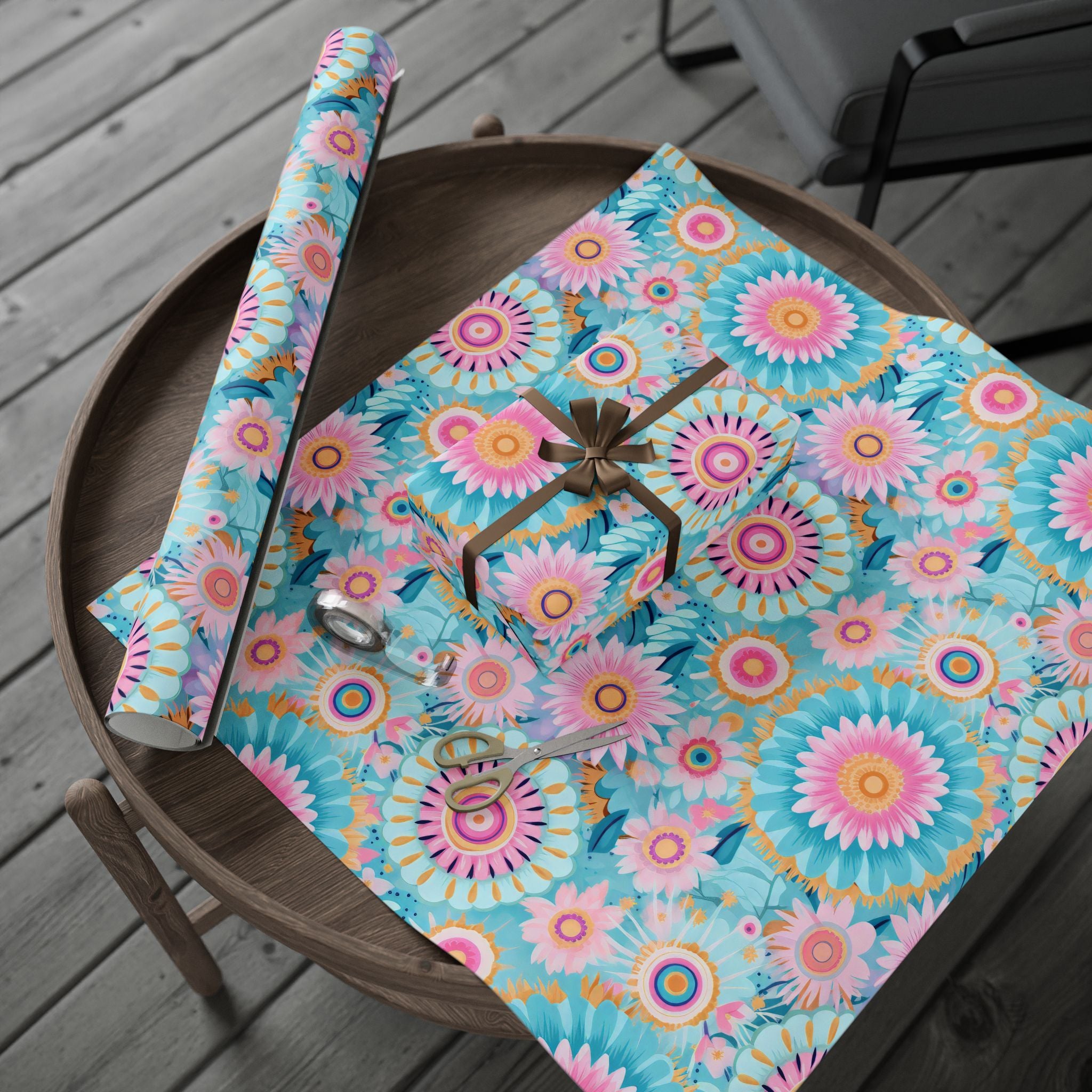 boho-wrapping-papers-pastel-gift-wrap-roll-for-birthday-unique-bohemian-design-holiday-present-wrap-scandinavian-style-packag