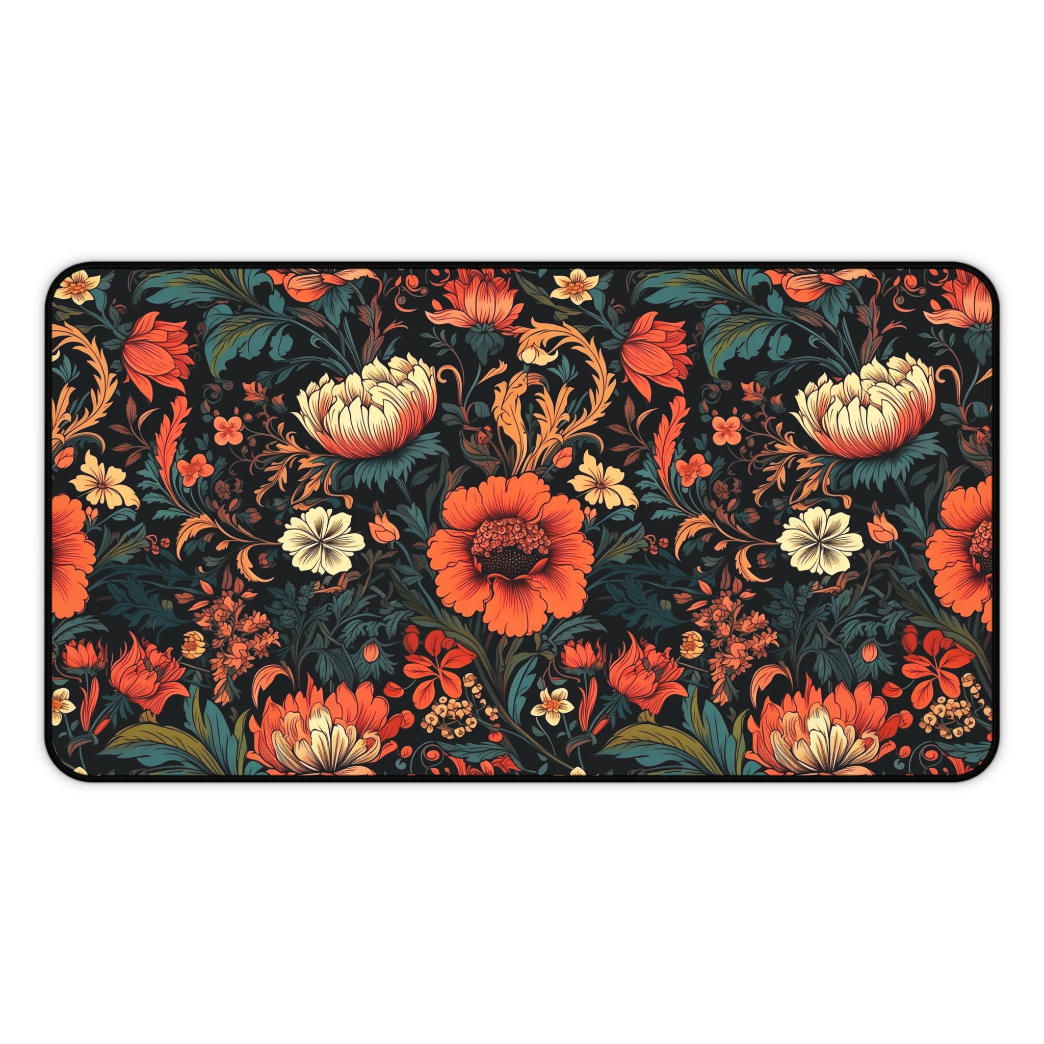 retro-orange-cottagecore-desk-mat-floral-mouse-pad-farmhouse-style-office-decor-shabby-chic-workspace-decor-large-gaming-mous