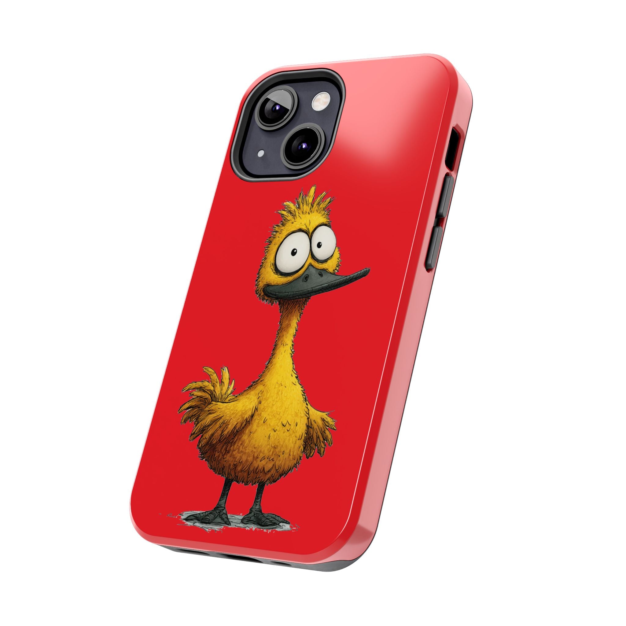 Quirky Funny Duck iPhone Tough Case - Kawaii Animal Phone Cover - Protective Phone Cover - Yellow iPhone Case
