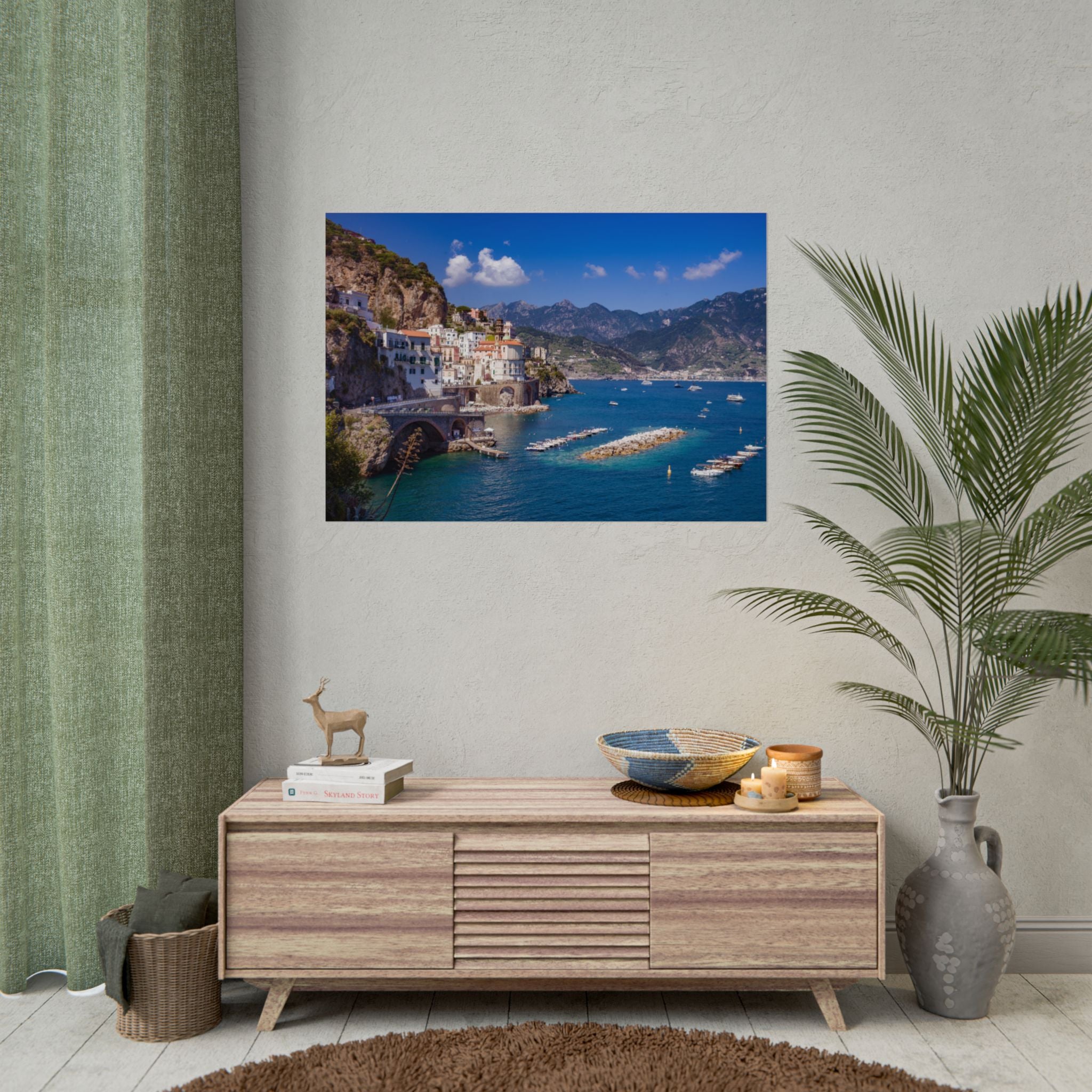 italy-amalfi-coast-poster-print-coastal-wall-decor-coastal-wall-art-coastal-wall-hanging-beach-wall-art