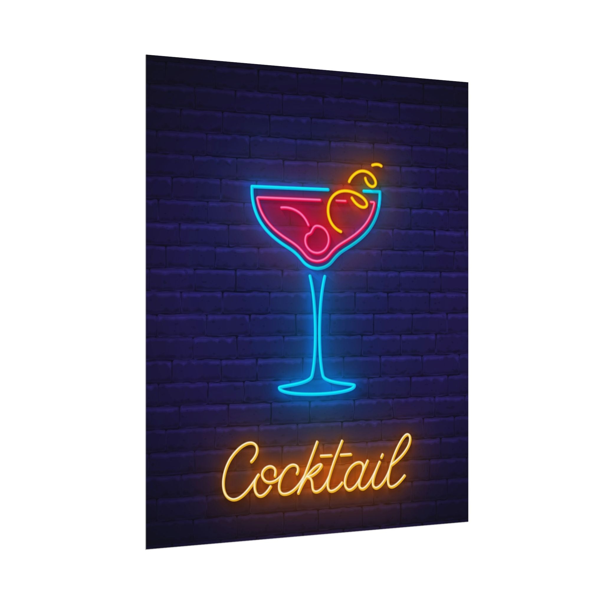 cocktail-neon-martini-poster-wall-art-decor-large-poster-artwork-cocktail-print-bar-decor-kitchen-wall-art