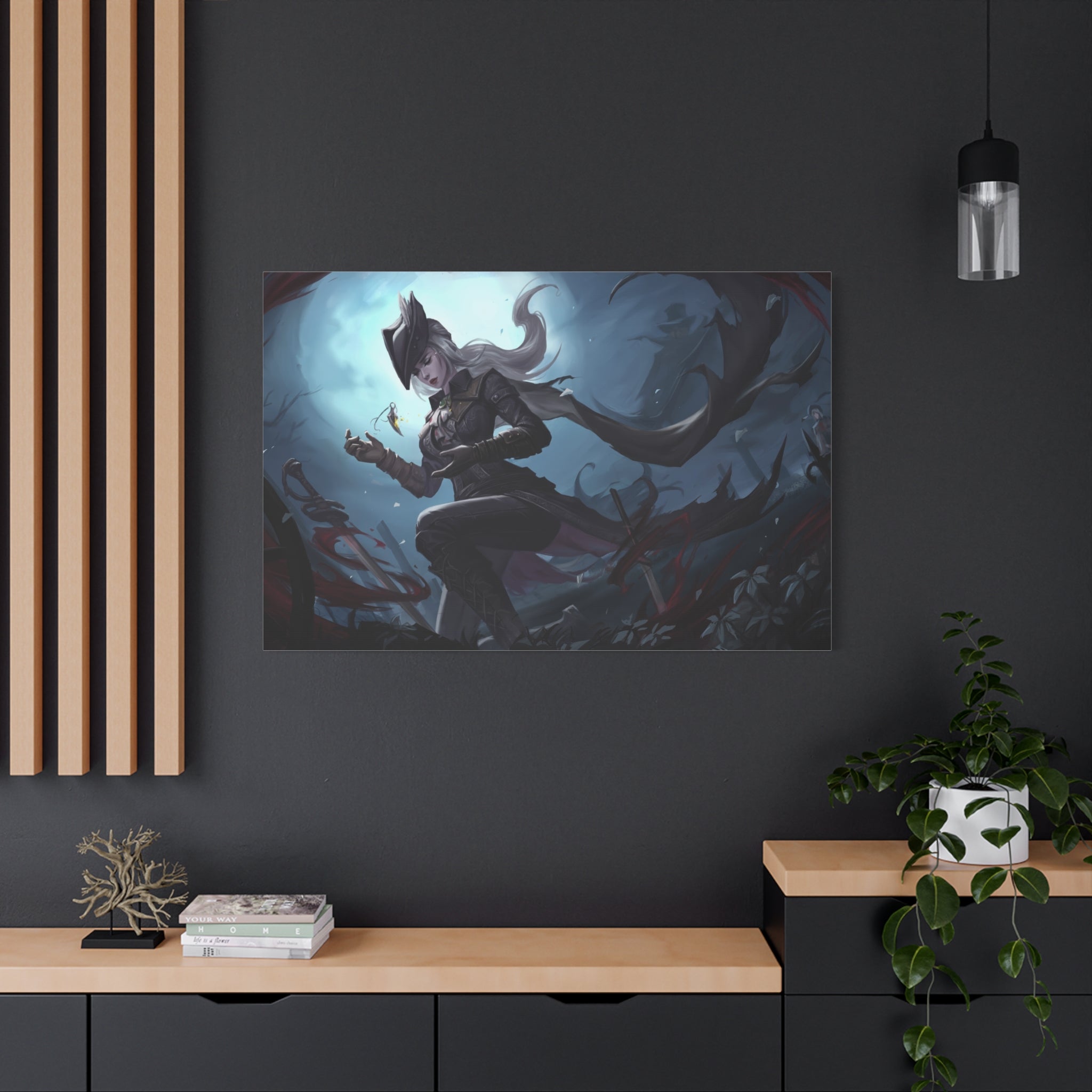 Bloodborne The Hunter Lady Maria Canvas Wall Art, Home Decor, Game Wall Art Print