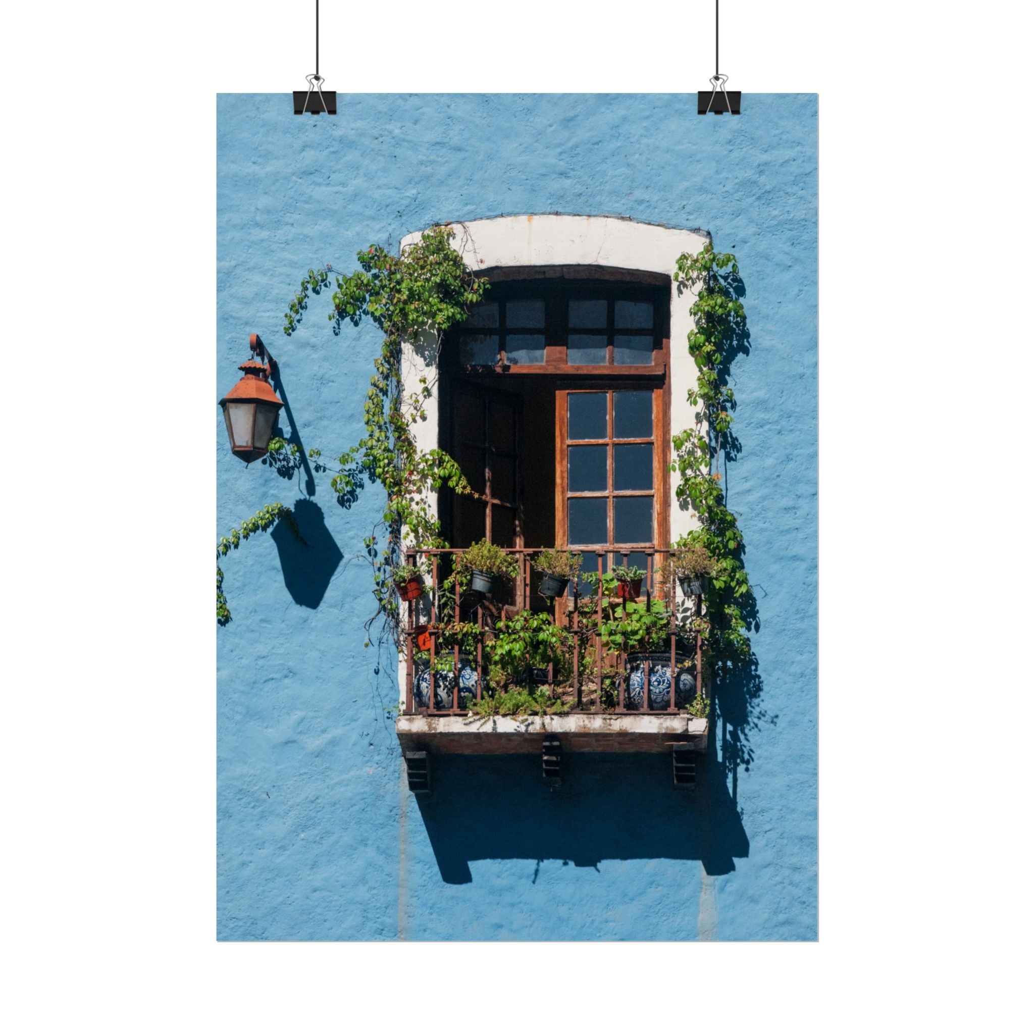 Rolled Posters, Mexican Balcony Home Decor Wall Art Hanging, Living Room Housewarming Gift, Poster Wall Art