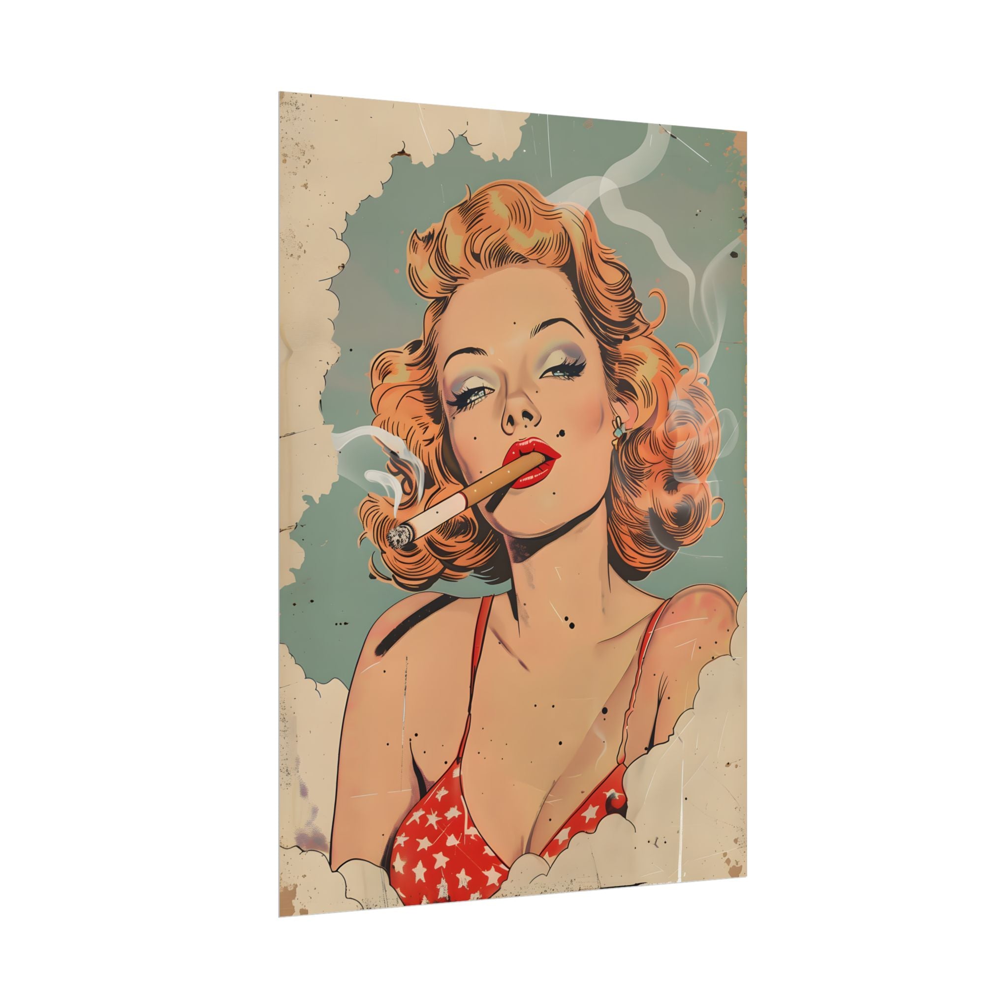 vintage-pin-up-girl-poster-print-girl-smoking-cigarette-wall-art-retro-pinup-poster-pin-up-illustration-home-decor-wall-hangi