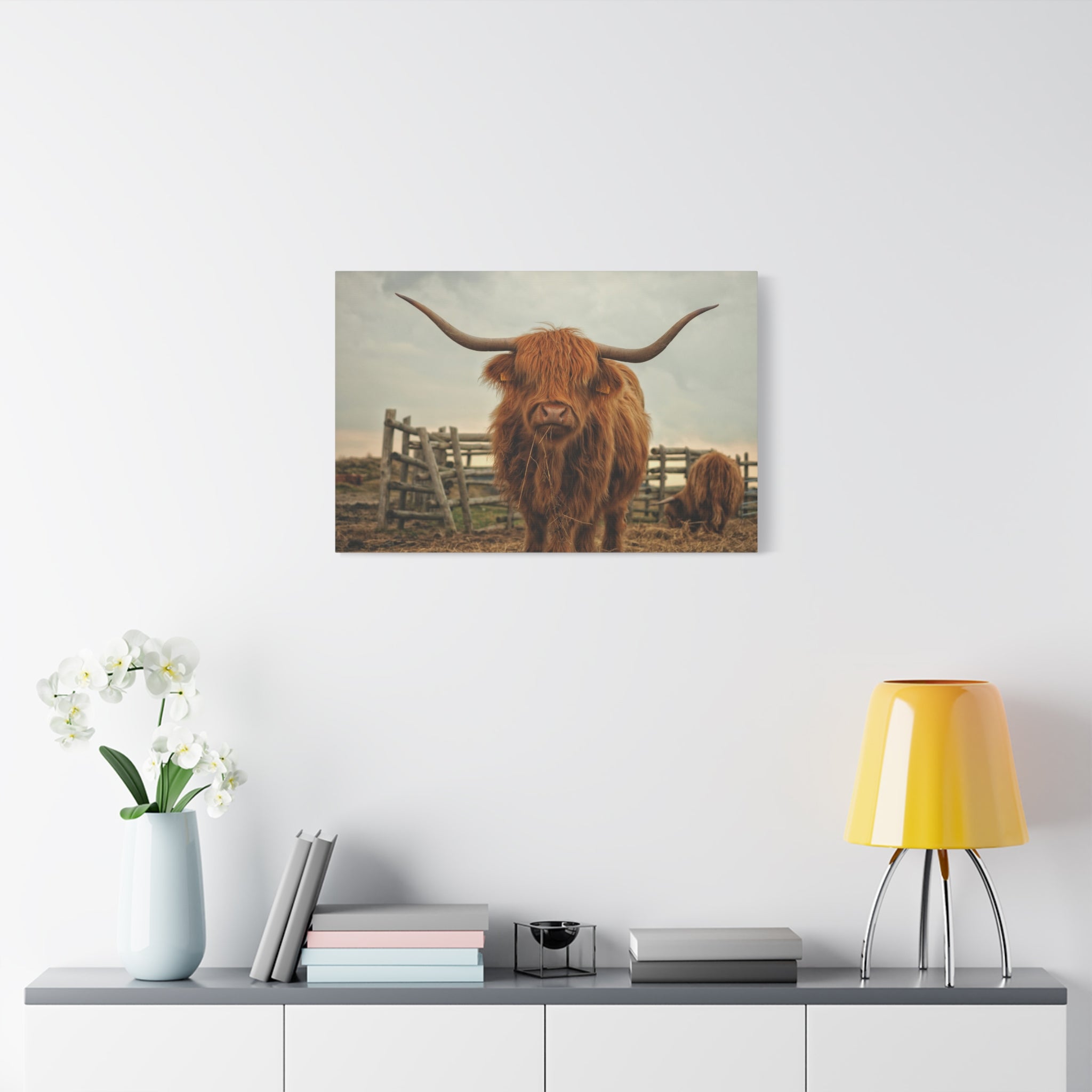 canvas-print-cow-art-home-decor-wall-art-farmhouse-art-living-room-decor-matte-canvas-print-cow-lovers-gift-scotland-highland