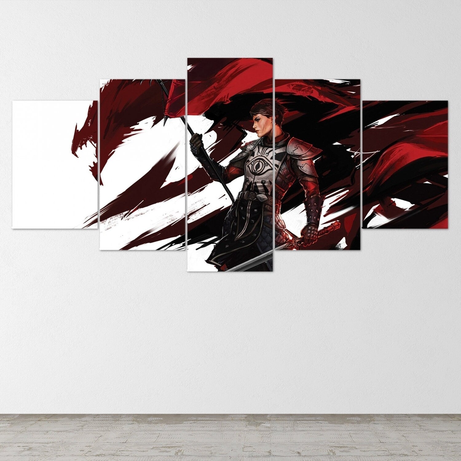 dragon-age-inquisitions-5-piece-canvas-wall-art-dragon-age-origins-dragon-age-wall-art-dragon-age-poster-dragon-age-2-5-panel