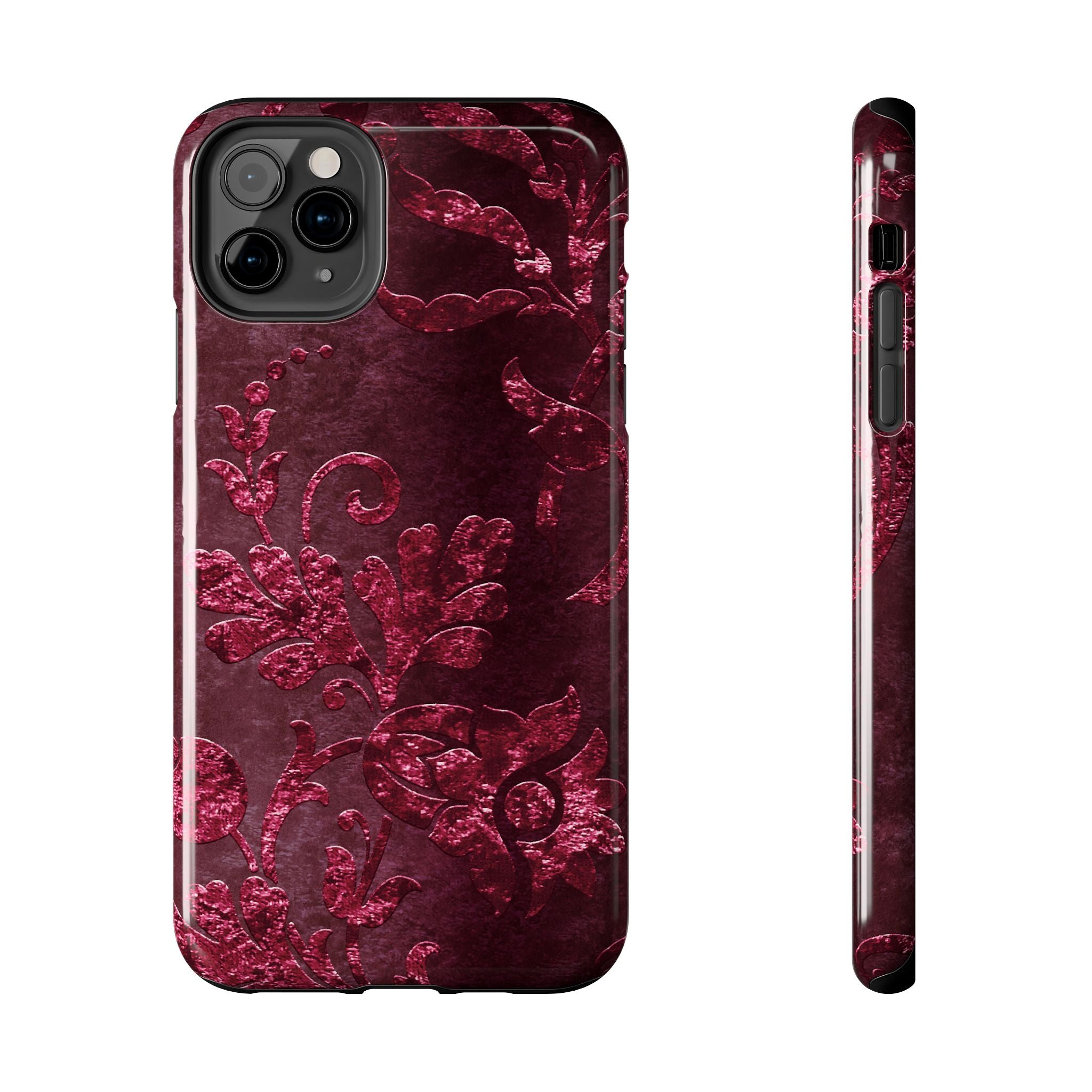 embossed-burgundy-velvet-tough-iphone-case-protective-iphone-cover-heavy-duty-iphone-case-rugged-phone-case-durable-smartphon