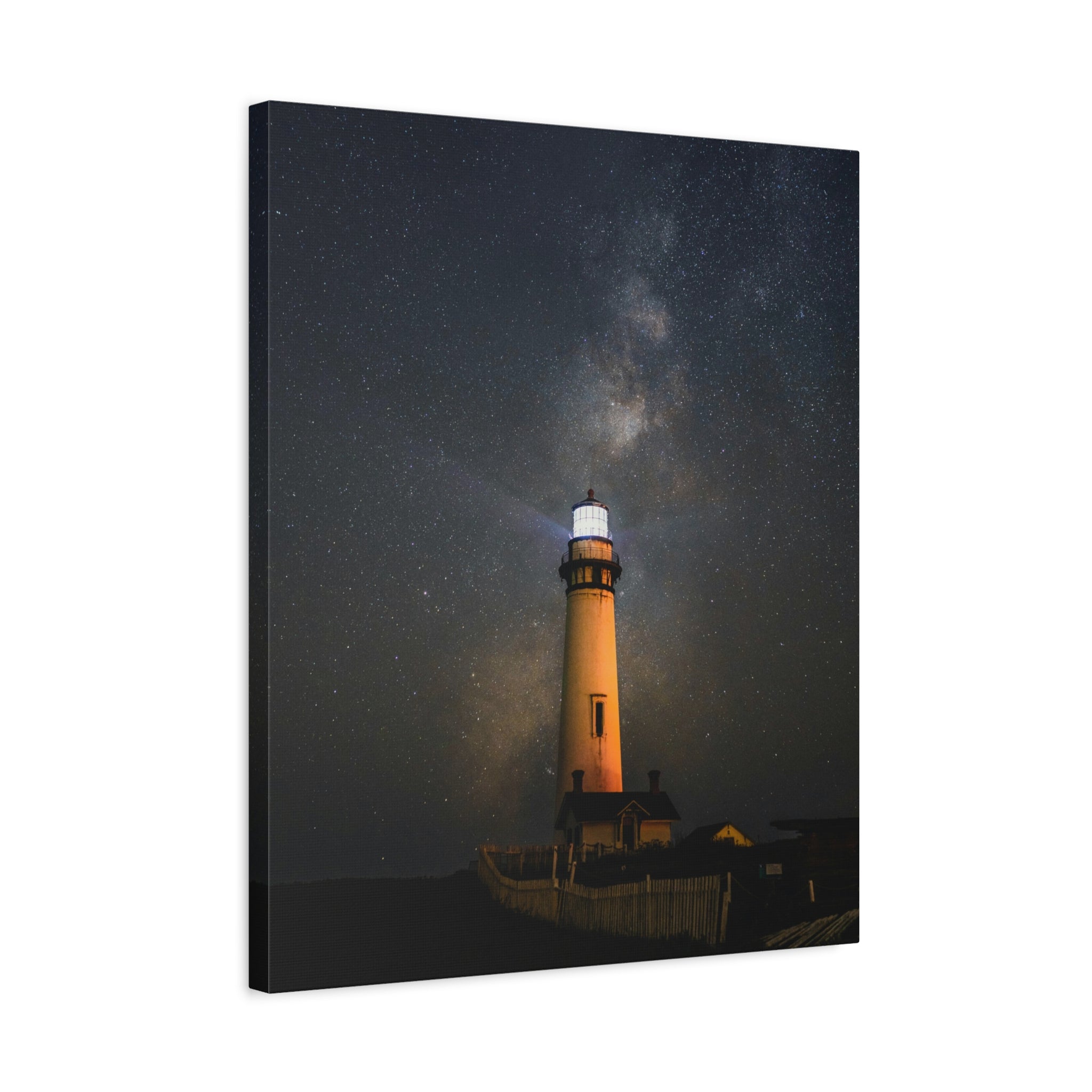 canvas-print-lighthouse-on-rock-matte-canvas-stretched-1-25-inch-coastal-wall-art-nautical-decor-beach-house-decoration-seasi