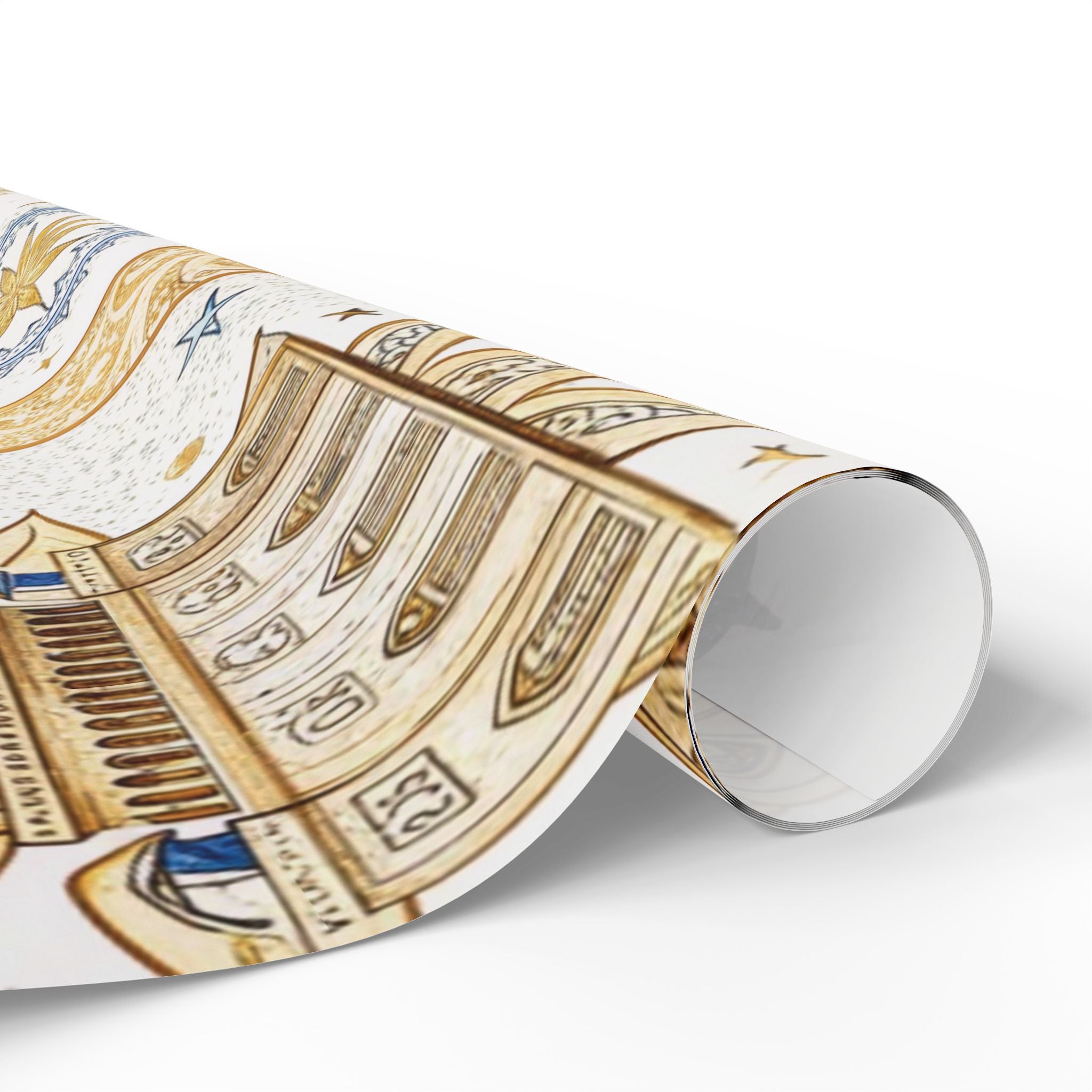 ramadan-night-wrapping-papers-islamic-crescent-moon-gift-wrap-mosque-silhouette-eid-holiday-supplies-festive-present-packagin