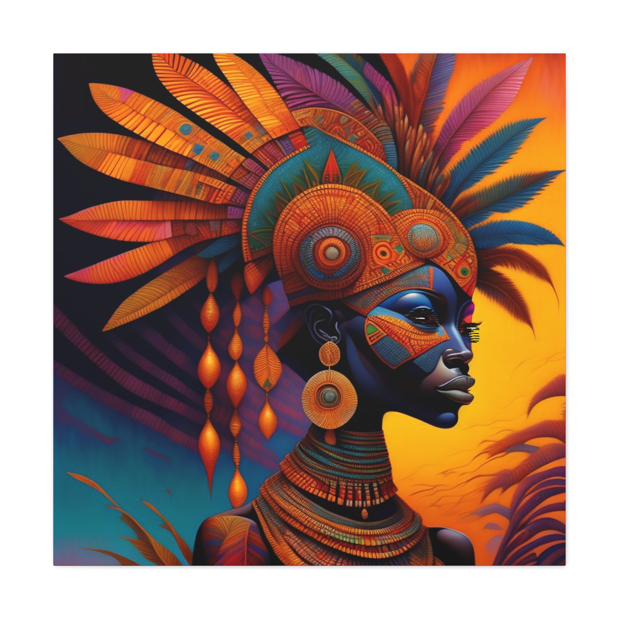 canvas-wall-art-traditional-african-woman-african-portrait-afrocentric-home-decor-tribal-art-african-american-art-ethnic-wall