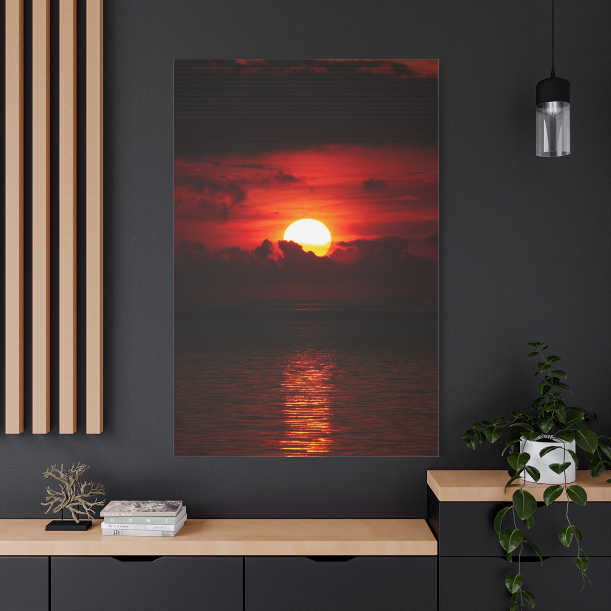 canvas-print-red-sunset-red-wall-art-home-decor-red-sunset-wall-decor-cloud-ocean-art-housewarming-gift-wall-hangings-gift