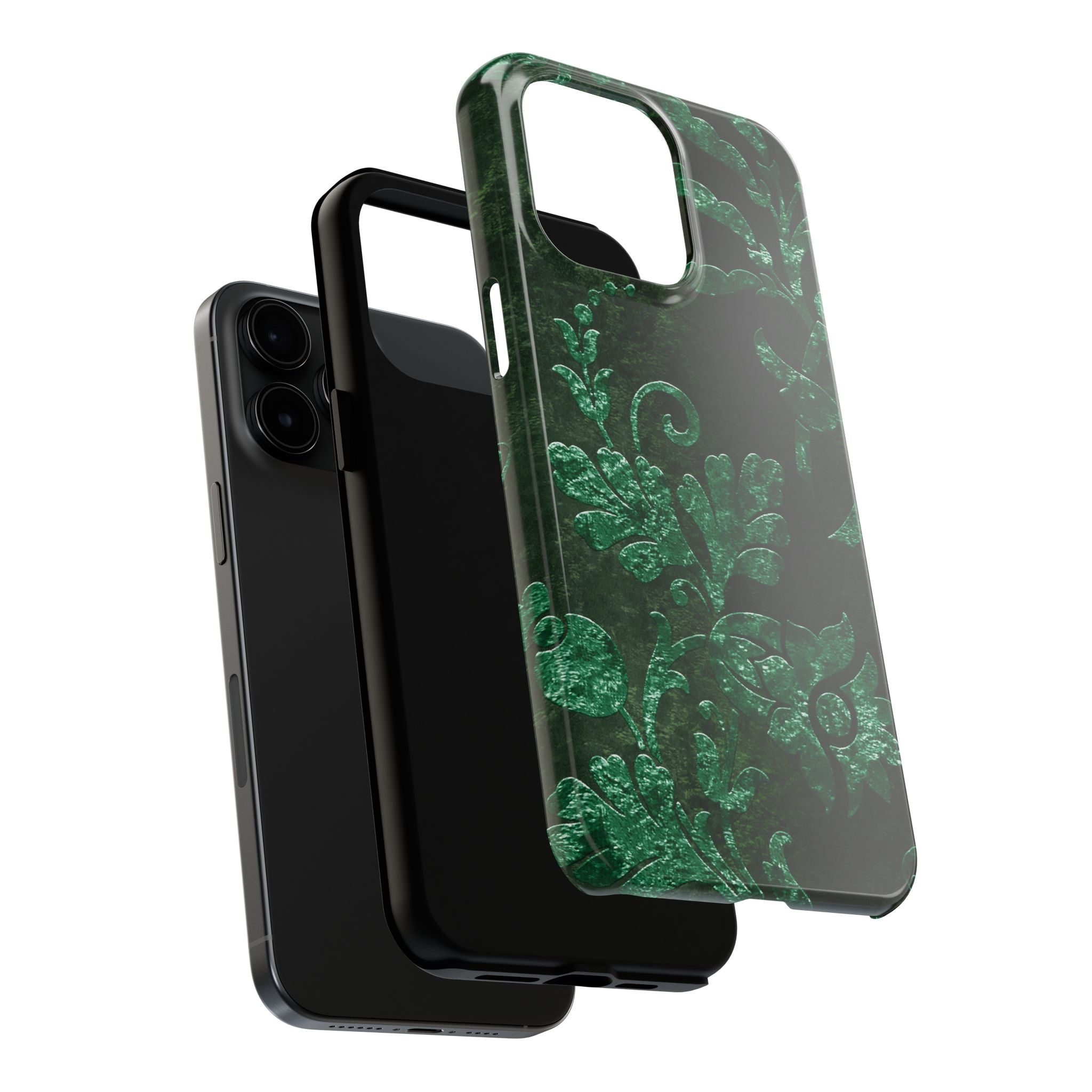 embossed-emerald-velvet-tough-phone-case-protective-iphone-cover-heavy-duty-phone-case-rugged-phone-case-durable-smartphone-c