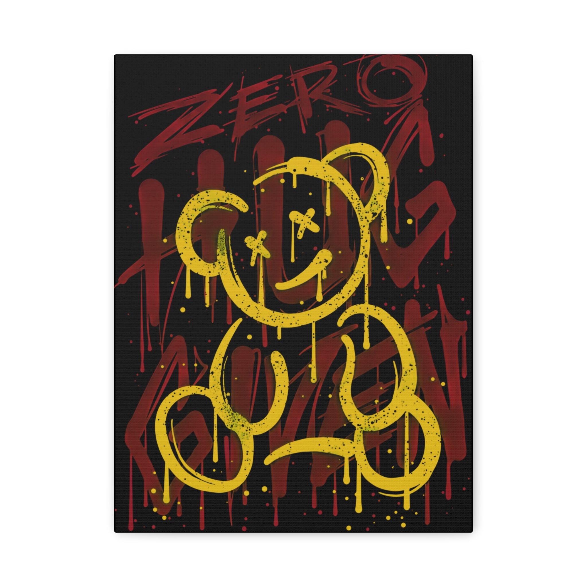 canvas-art-zero-hug-given-teddy-bear-print-graffiti-wall-art-fun-wall-art-moody-wall-art-canvas-print-canvas-wall-decor