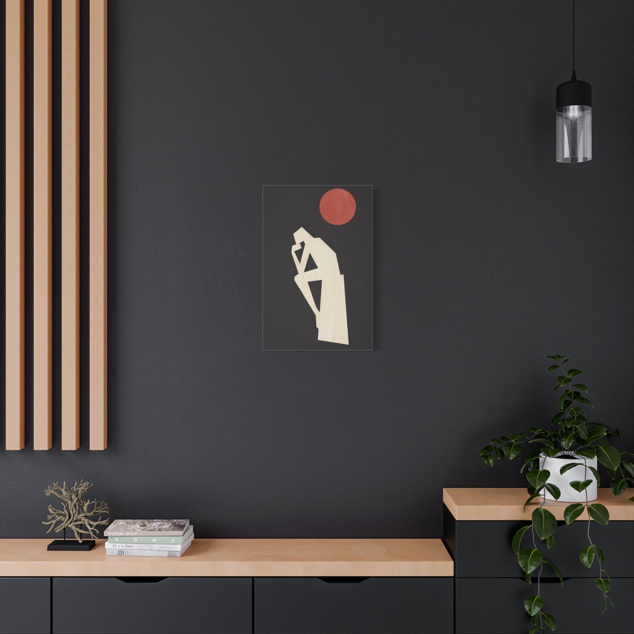 canvas-print-rodin-sculpture-the-thinker-illustration-art-lover-living-room-decor-wall-art-stretched-matte-canvas-gift-home-d