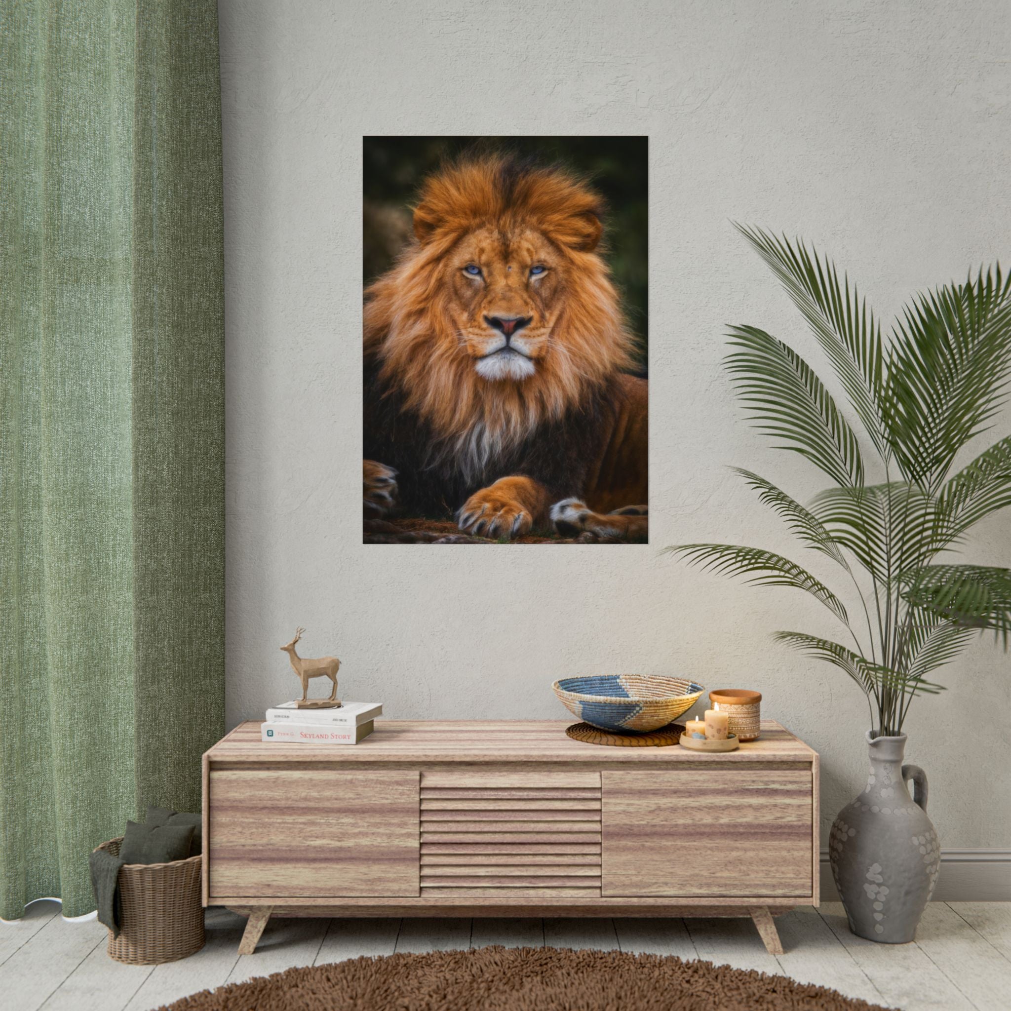 blue-eyed-lion-poster-wall-art-wildlife-home-decor-animal-lover-gift-safari-decoration-wildlife-art-print-lion-wall-decor