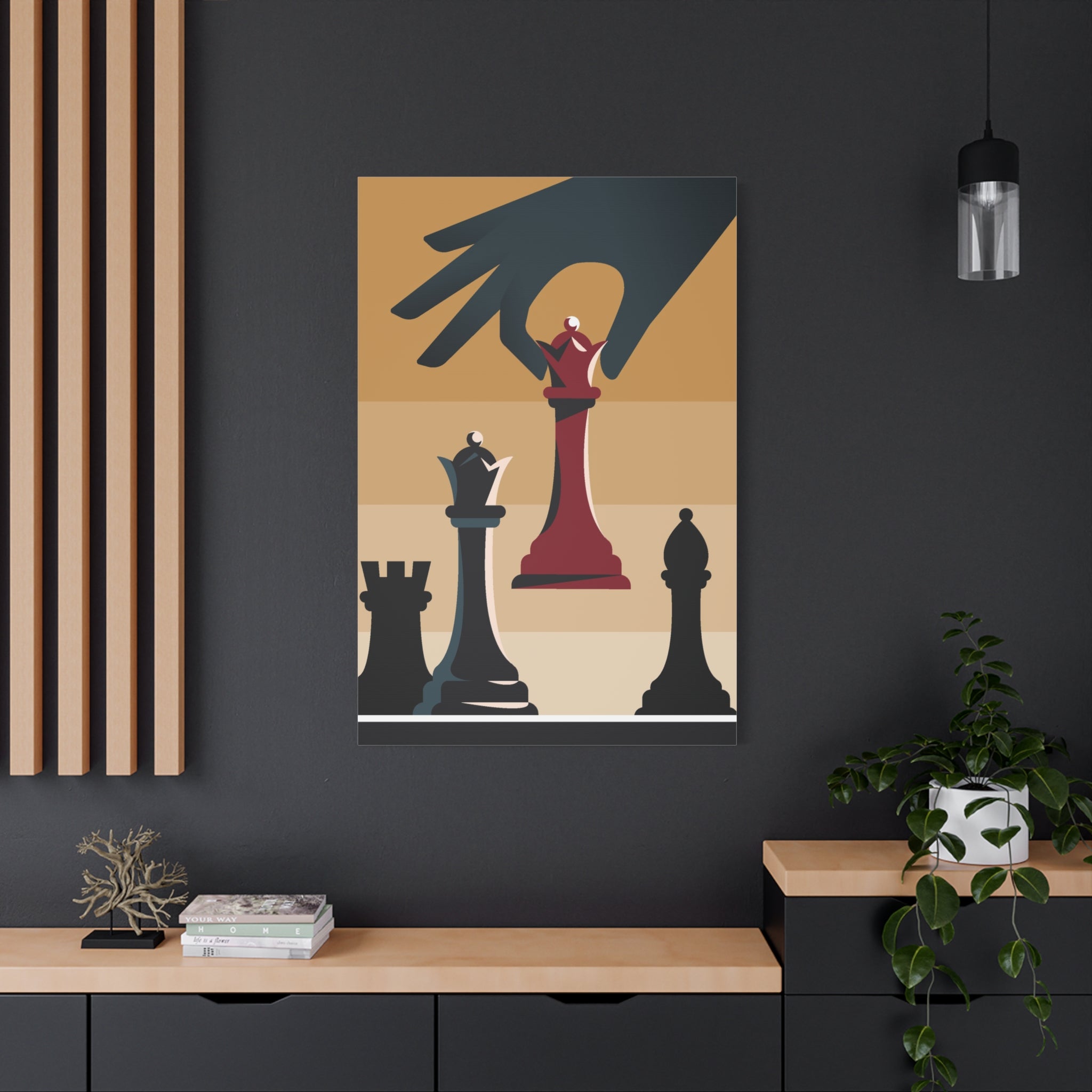 chess-queen-matte-canvas-print-home-decor-for-chess-lovers-stretched-wall-art-chess-player-gift-game-room-decoration-chess-ar