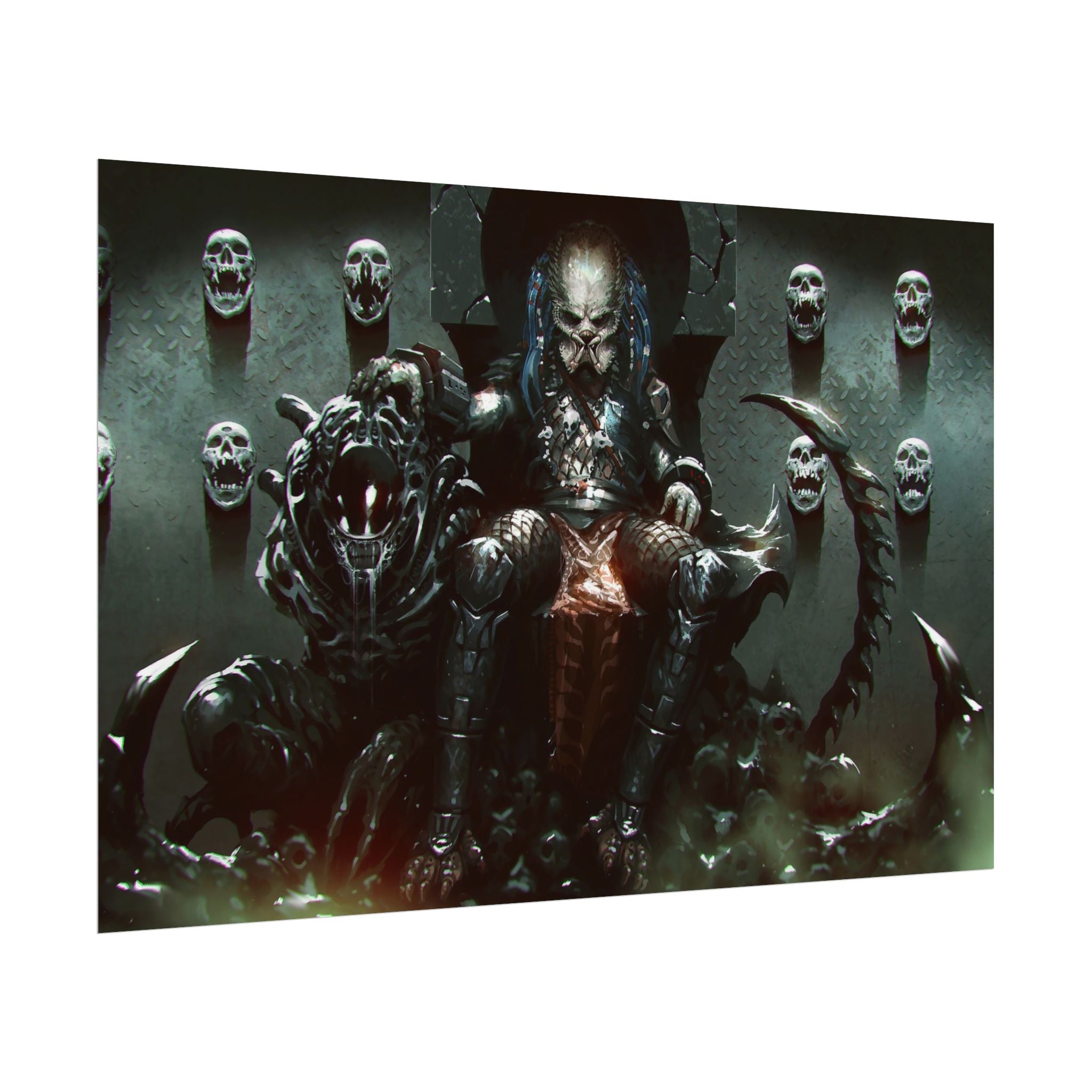 predator-alien-poster-art-xenomorph-movie-poster-print-alien-wall-art-sci-fi-home-decor-geek-wall-decor