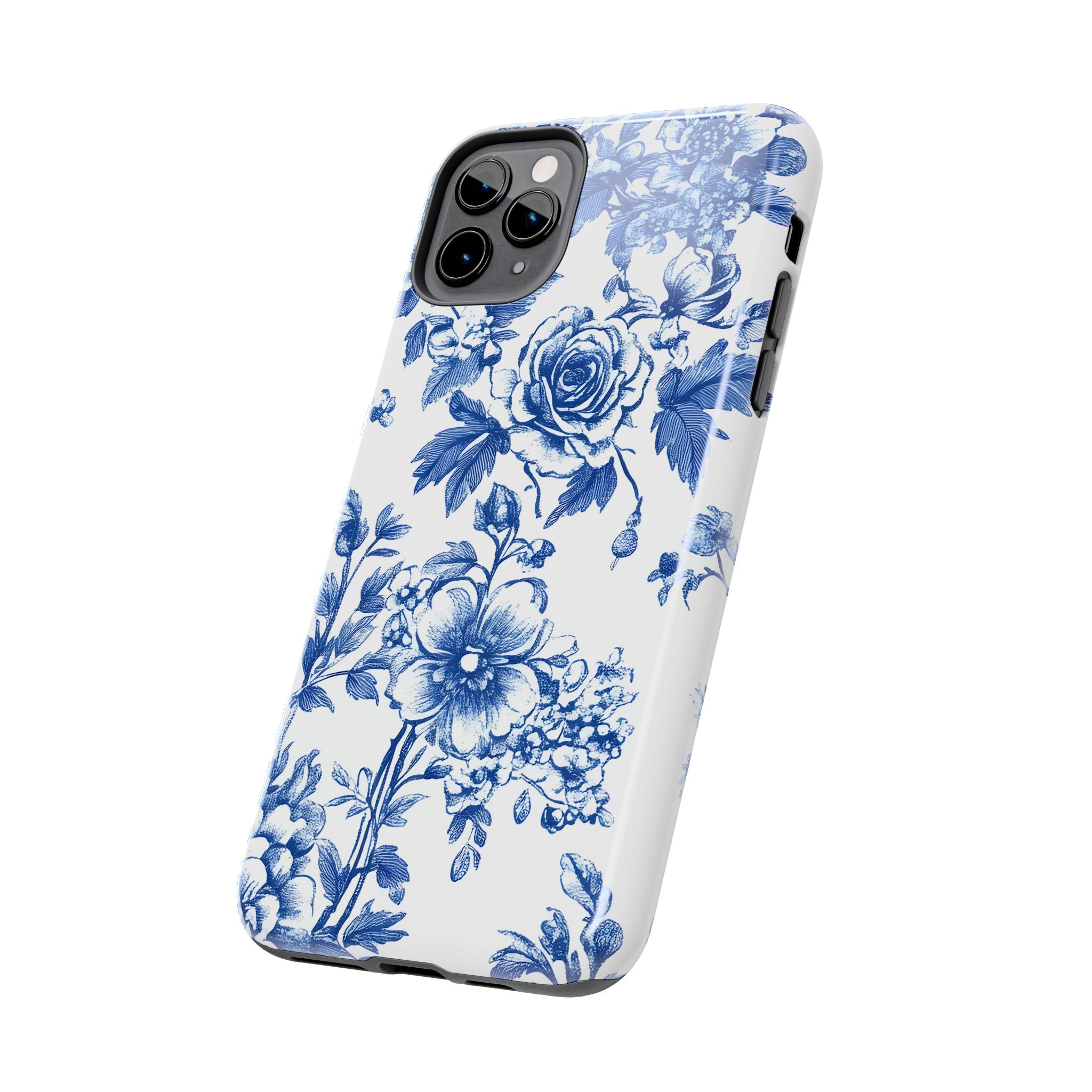 french-toile-floral-tough-iphone-case-blue-iphone-cover-protective-iphone-case-hard-shell-iphone-case-vintage-design-phone-ca
