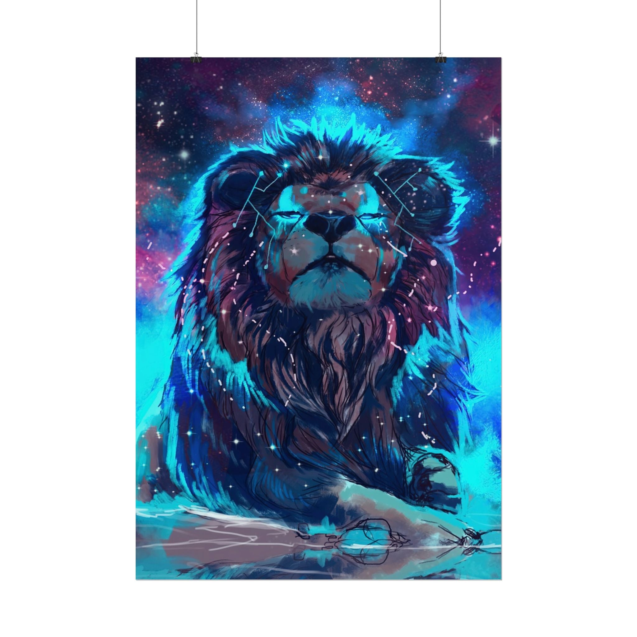 poster-print-lion-wall-art-fantasy-leon-living-room-decor-lion-wall-decor-lion-poster-jungle-animal-art-print-wildlife-safari