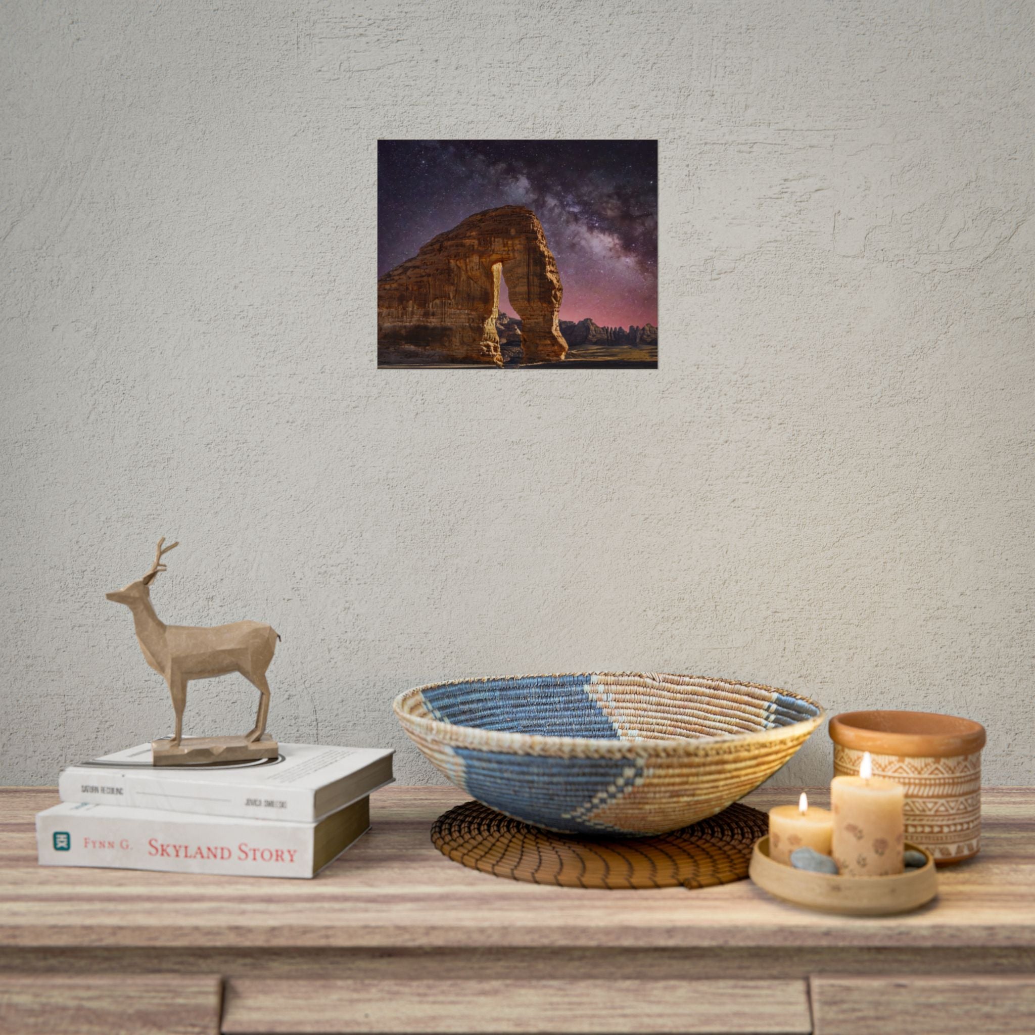 desert-landscape-poster-print-milky-way-poster-wall-art-milky-way-decor-artwork-unique-home-decor-starry-night-picture