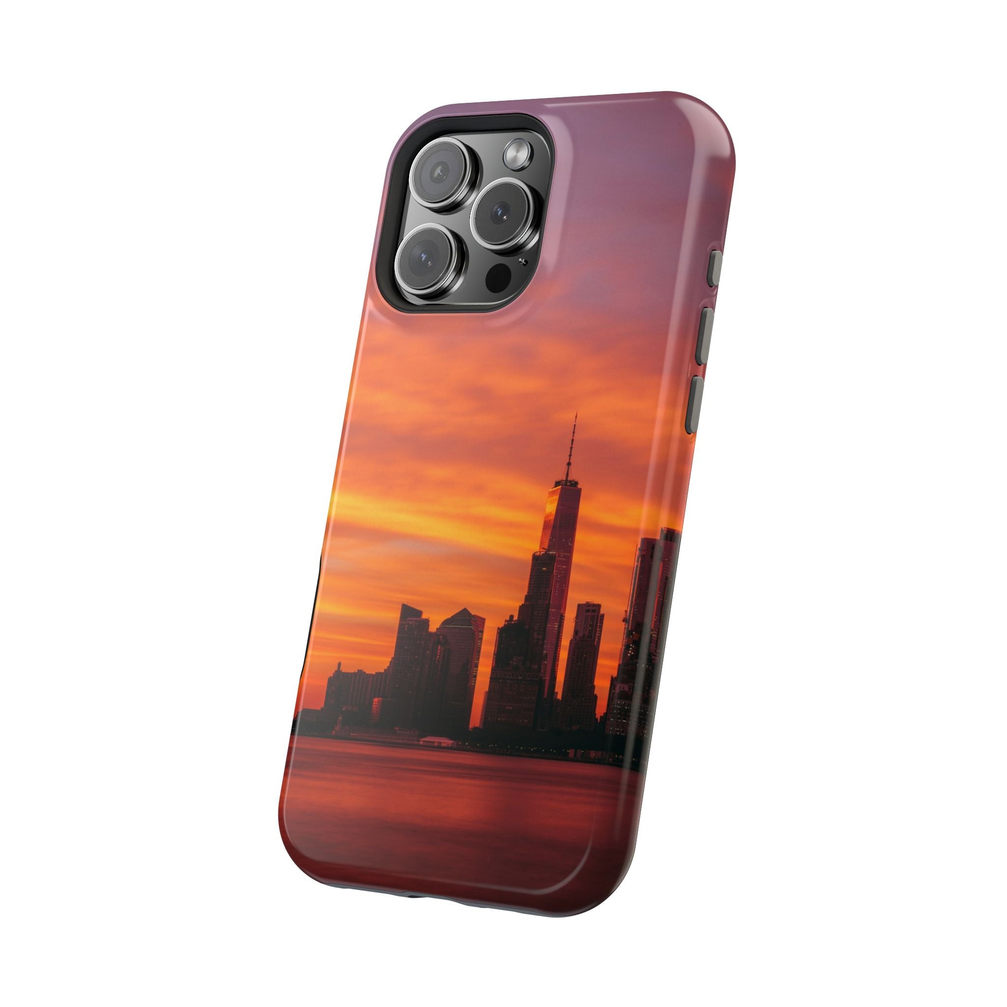 sunset-nyc-cityscape-magnetic-tough-case-durable-phone-protector-new-york-tough-case-gift-for-photographers-urban-aesthetic