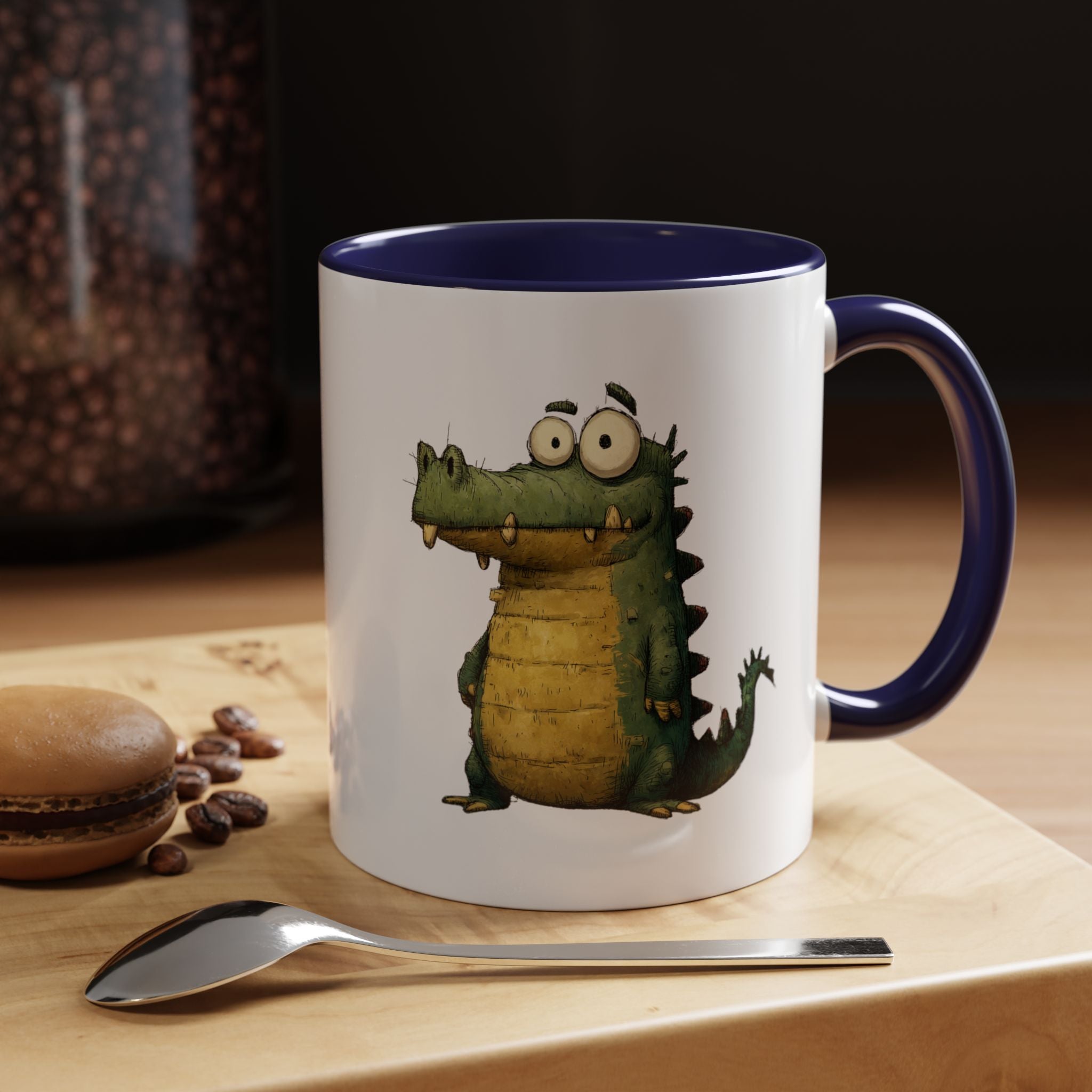 Funny Alligator Accent Coffee Mug | Cute Animal Mug for Nature Lovers, Ideal Gift for Birthdays, Holidays, Home Decor