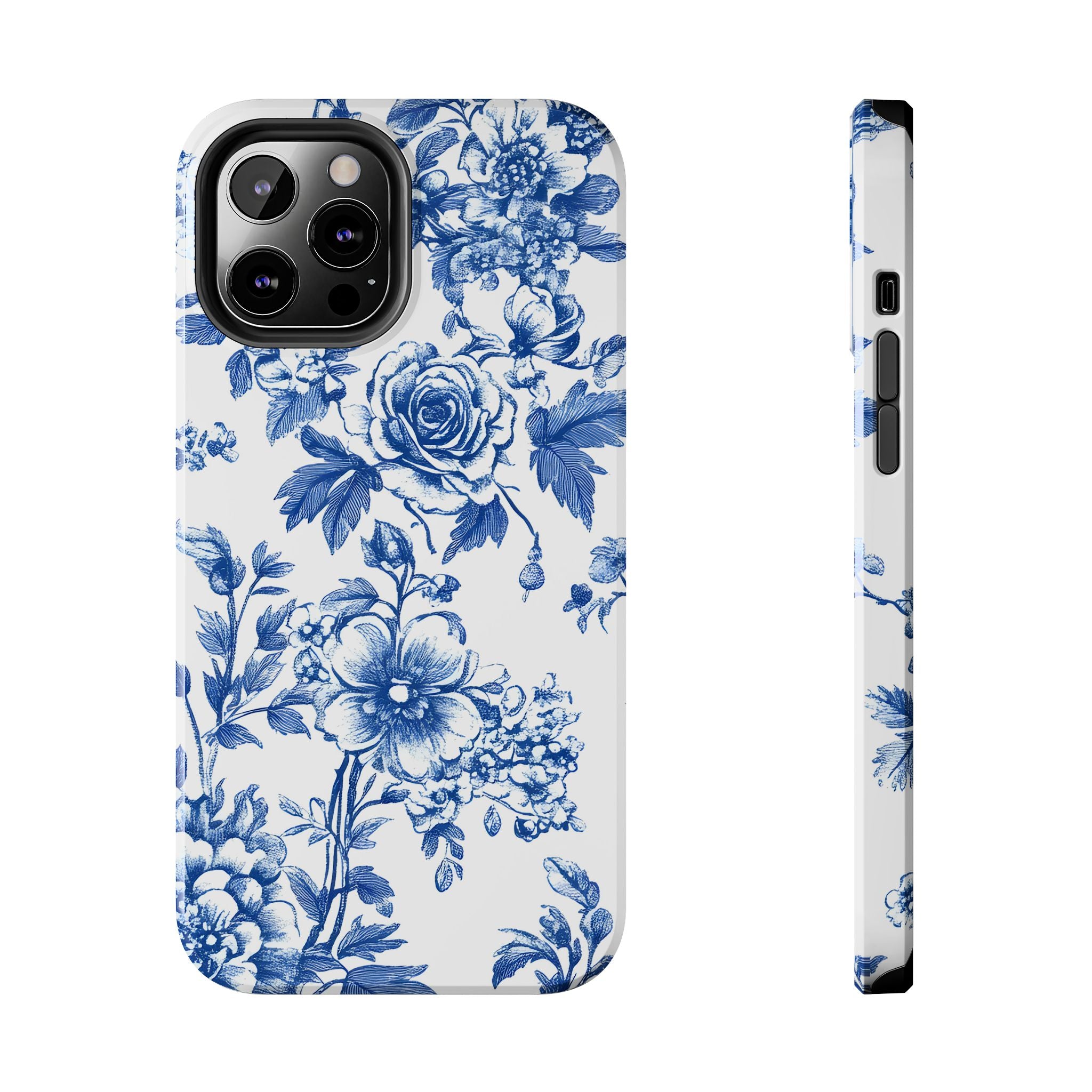 french-toile-floral-tough-iphone-case-blue-iphone-cover-protective-iphone-case-hard-shell-iphone-case-vintage-design-phone-ca