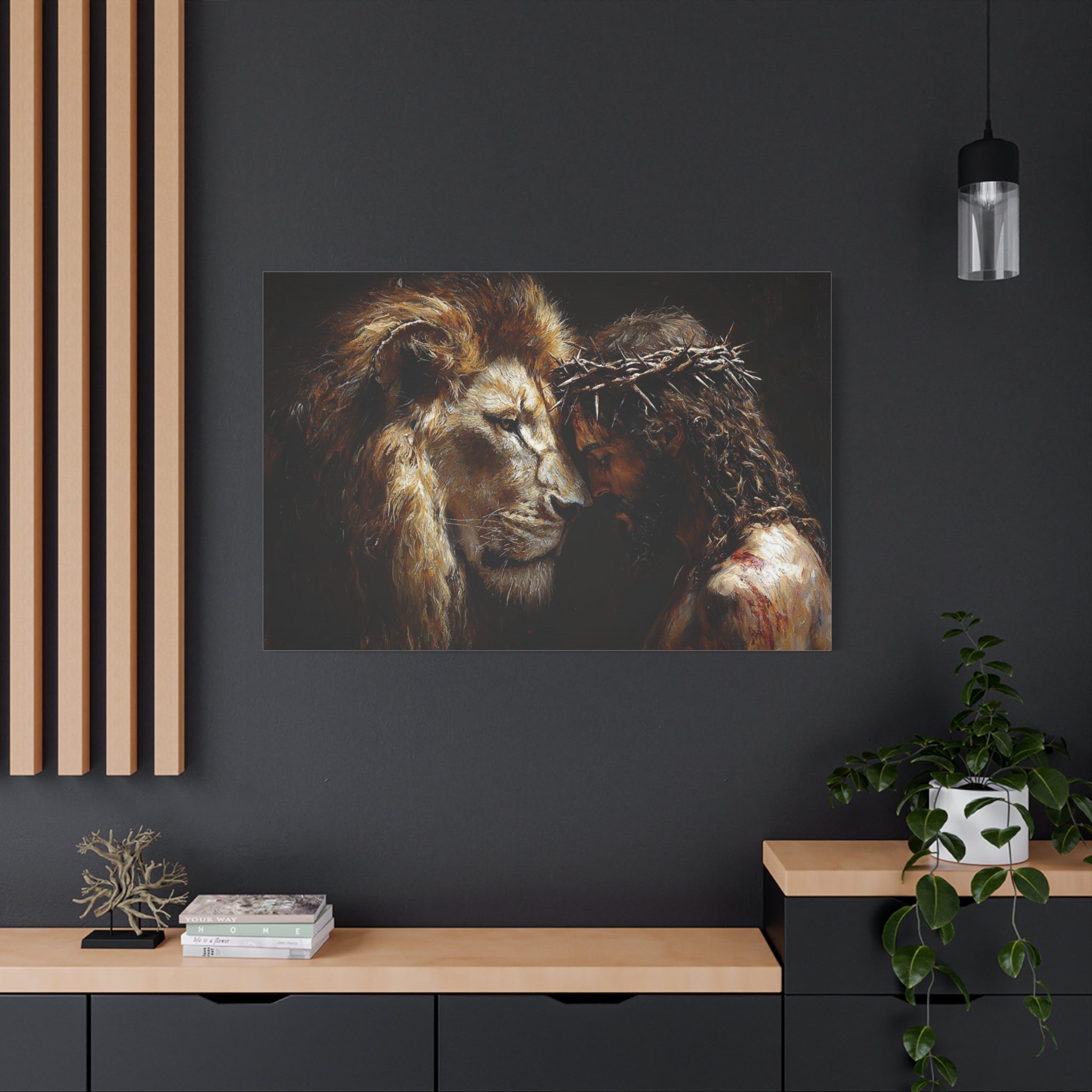 canvas-print-jesus-and-lion-wall-art-christian-home-decor-religious-wall-hanging-inspirational-artwork-gift-for-him-biblical-