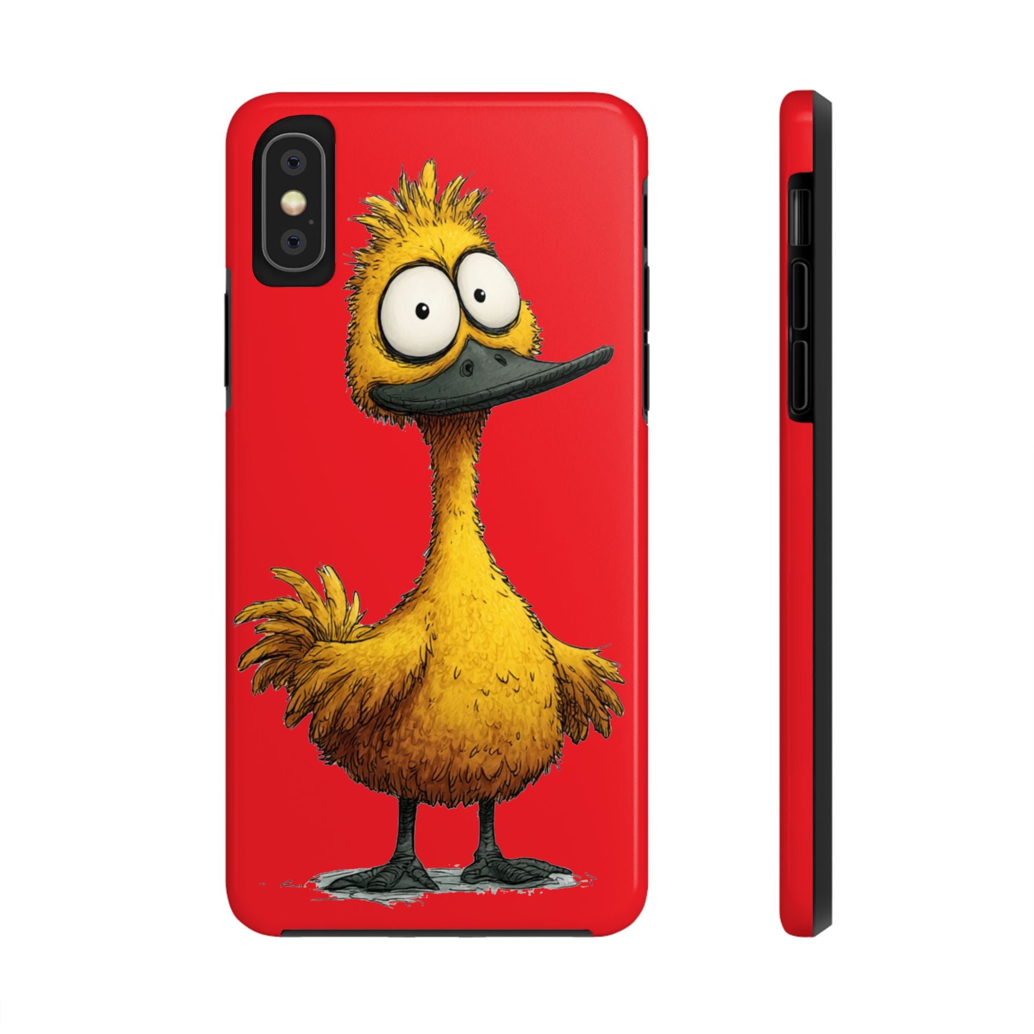 Quirky Funny Duck iPhone Tough Case - Kawaii Animal Phone Cover - Protective Phone Cover - Yellow iPhone Case
