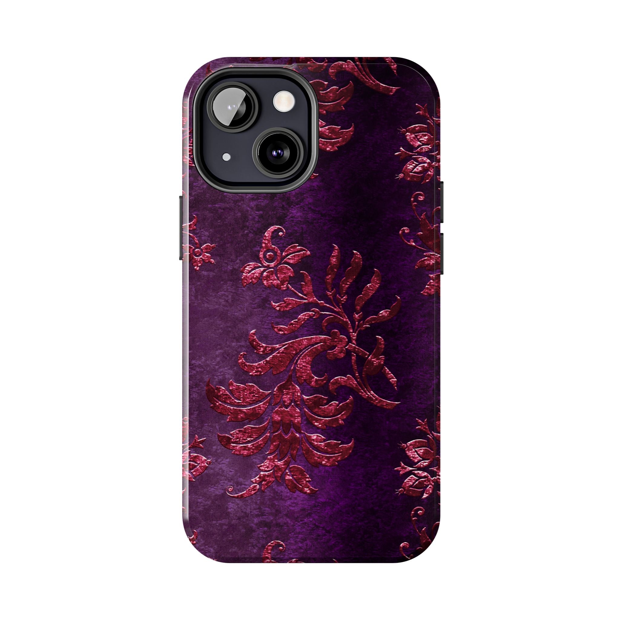 embossed-burgundy-velvet-tough-iphone-case-protective-iphone-cover-heavy-duty-iphone-case-rugged-phone-case-durable-smartphon