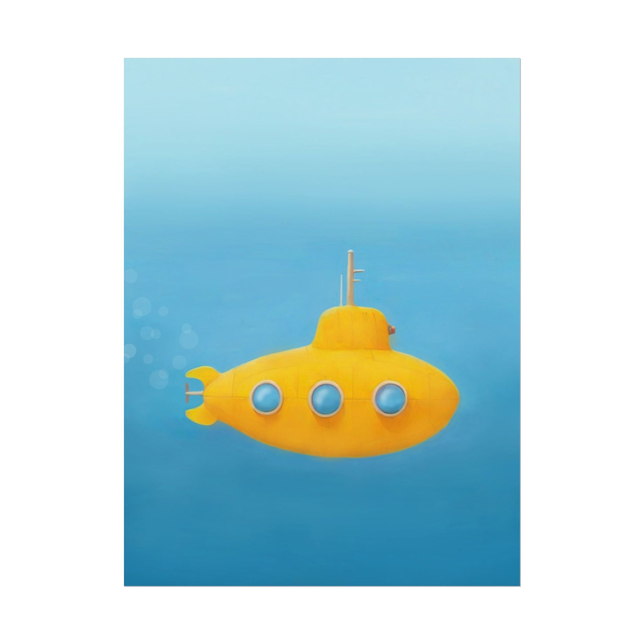 yellow-submarine-nursery-poster-art-fine-art-poster-wall-art-submarine-print-yellow-nursery-decor-gender-neutral-nursery