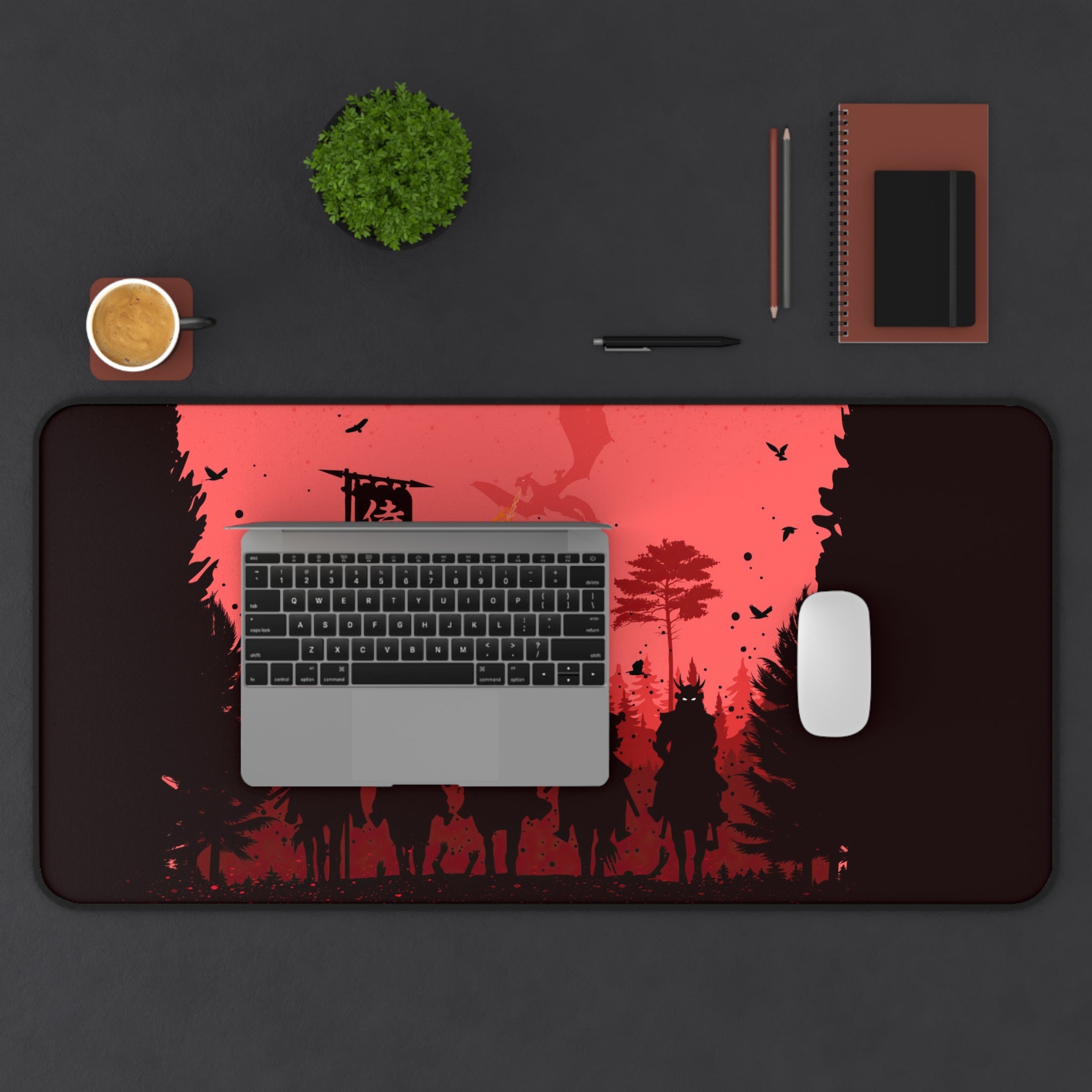 fantasy-samurai-warrior-mouse-pad-japanese-katana-shogun-samurai-warrior-desk-mat-japanese-anime-samurai-desk-pad-viper-art