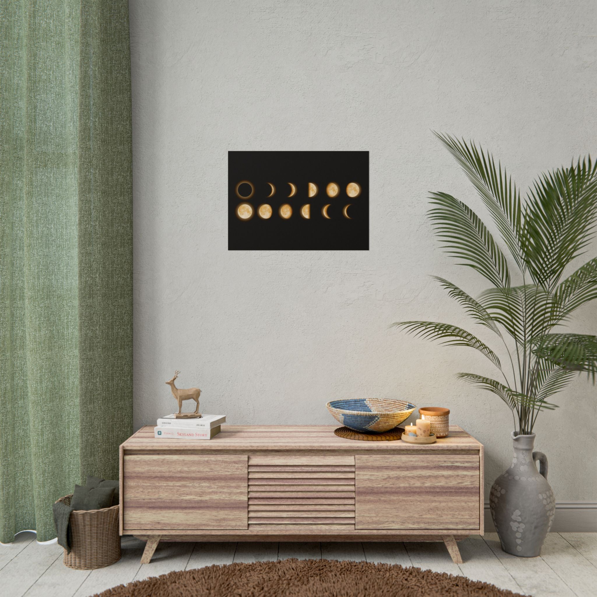 moon-phases-poster-wall-decor-lunar-eclipse-wall-art-decor-home-decor-celestial-wall-hanging-astronomy-gift-space-art-poster